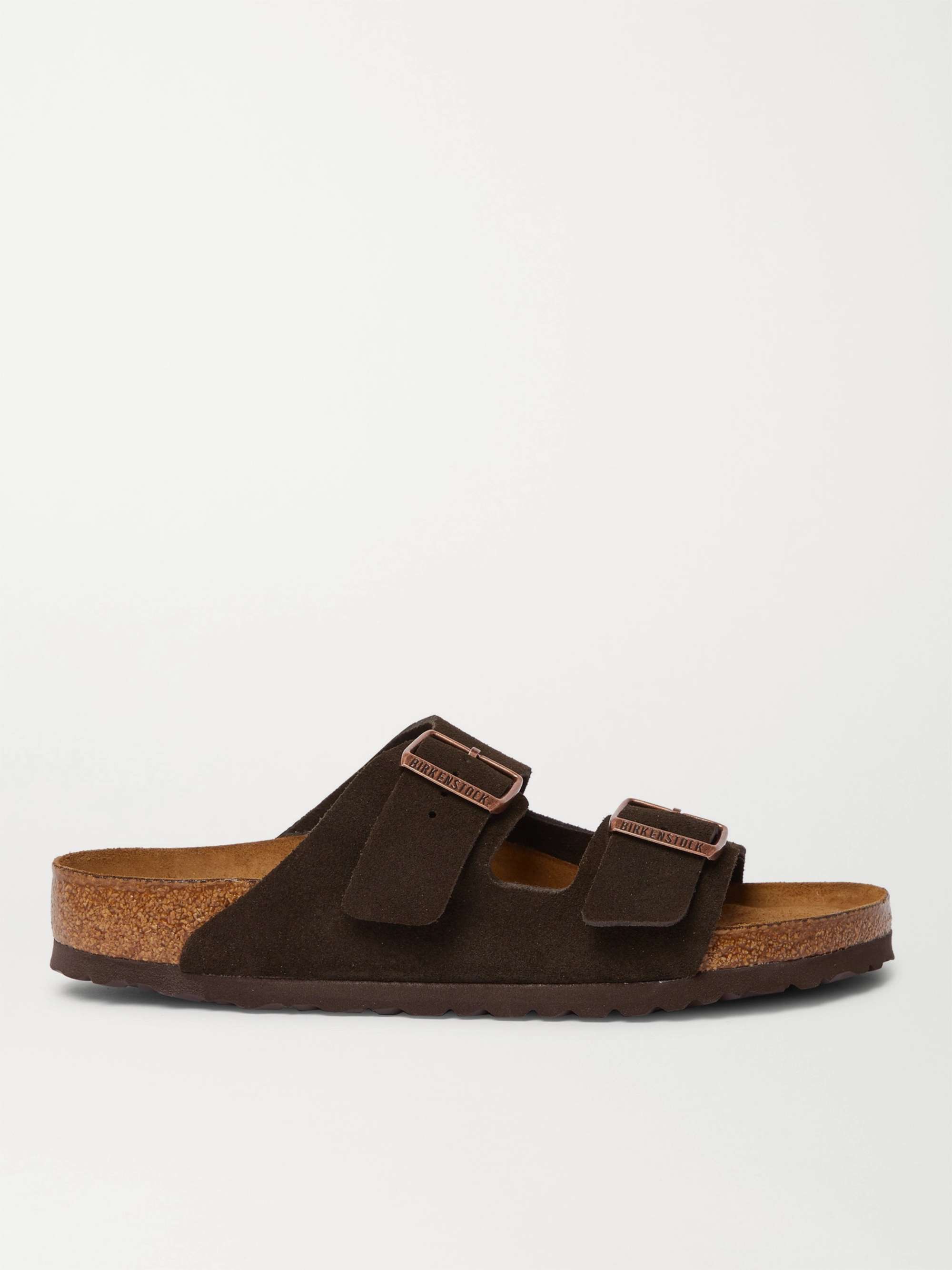 Birkenstock - Arizona Suede Sandals - Brown - IT42 - Net A Porter