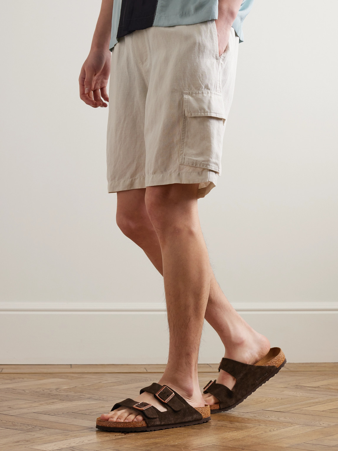 Birkenstock Arizona Suede Sandals In Brown