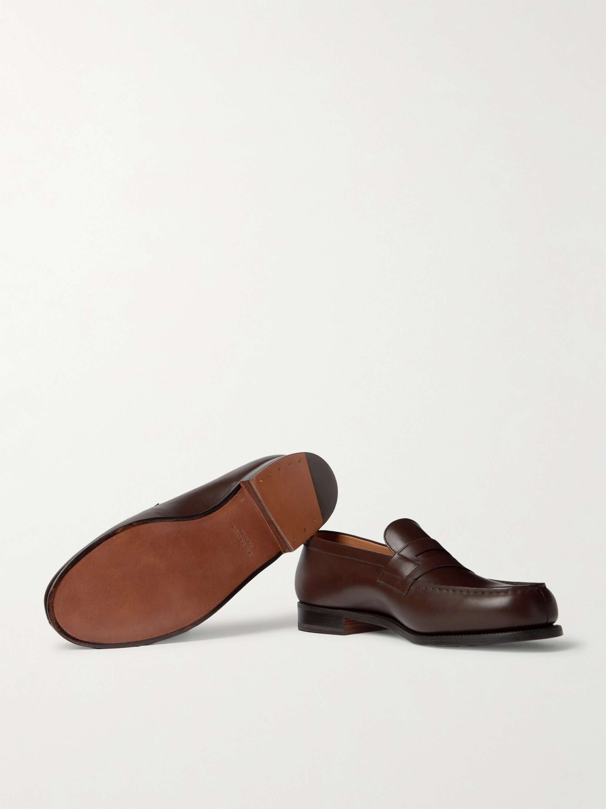 J.M. WESTON 180 Moccasin Leather Loafers