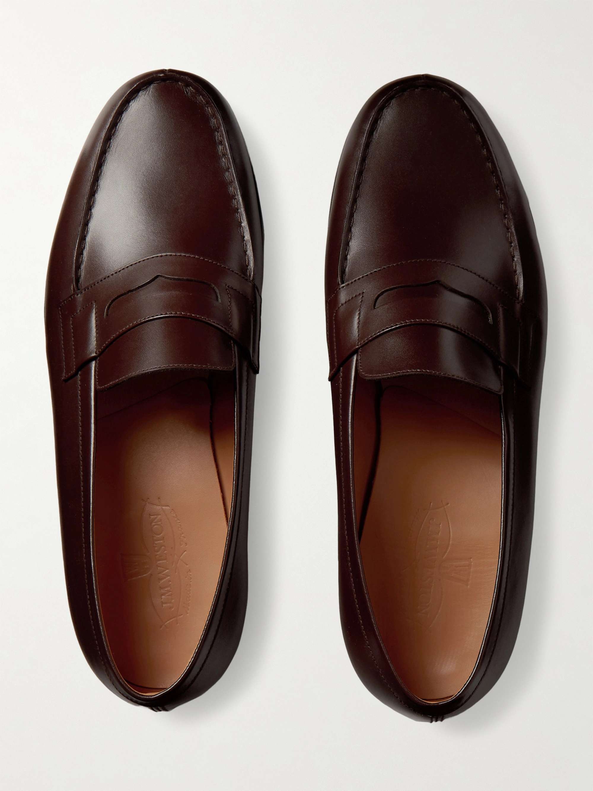 J.M. WESTON 180 Moccasin Leather Loafers