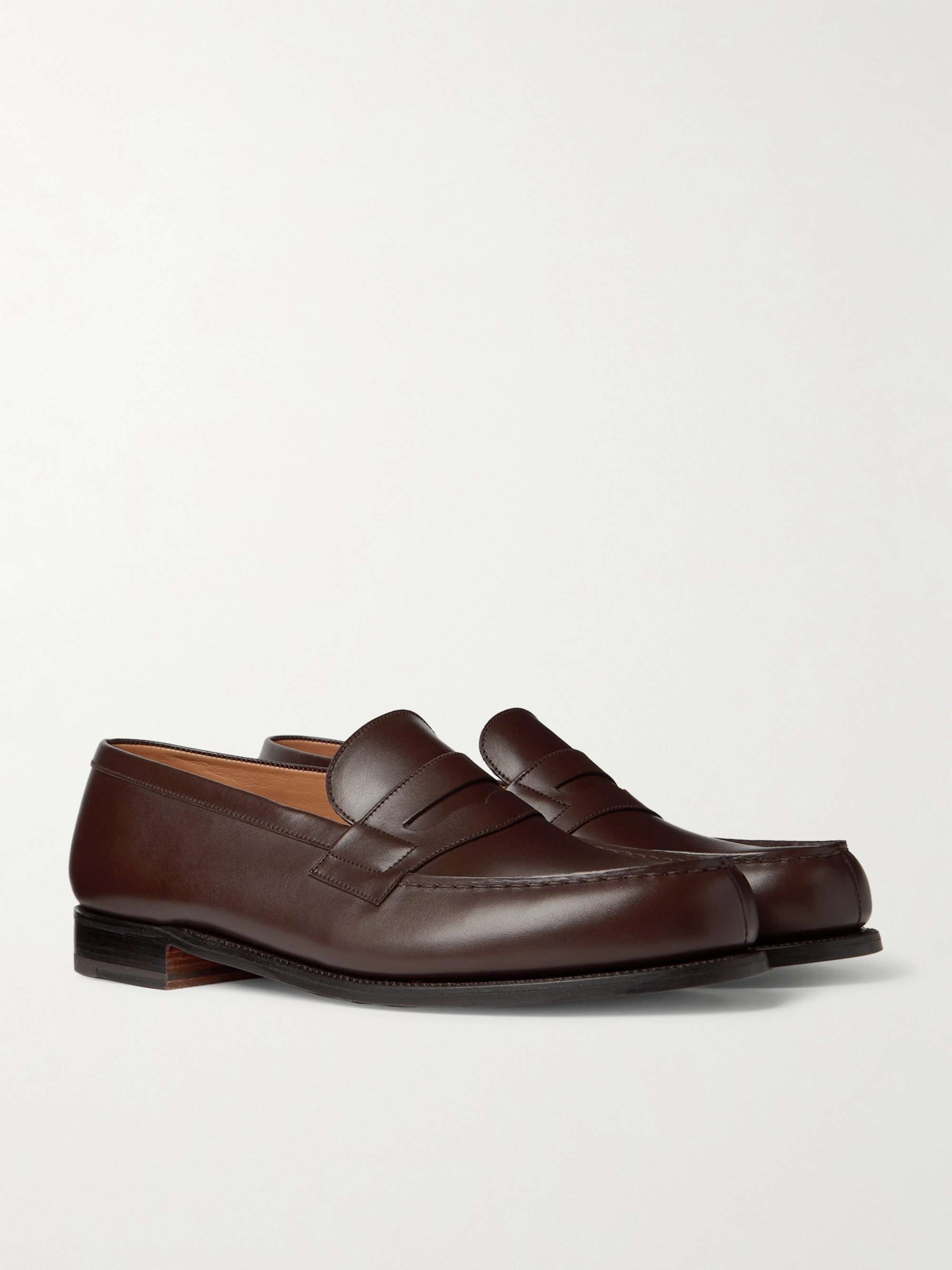 J.M. WESTON 180 Moccasin Leather Loafers