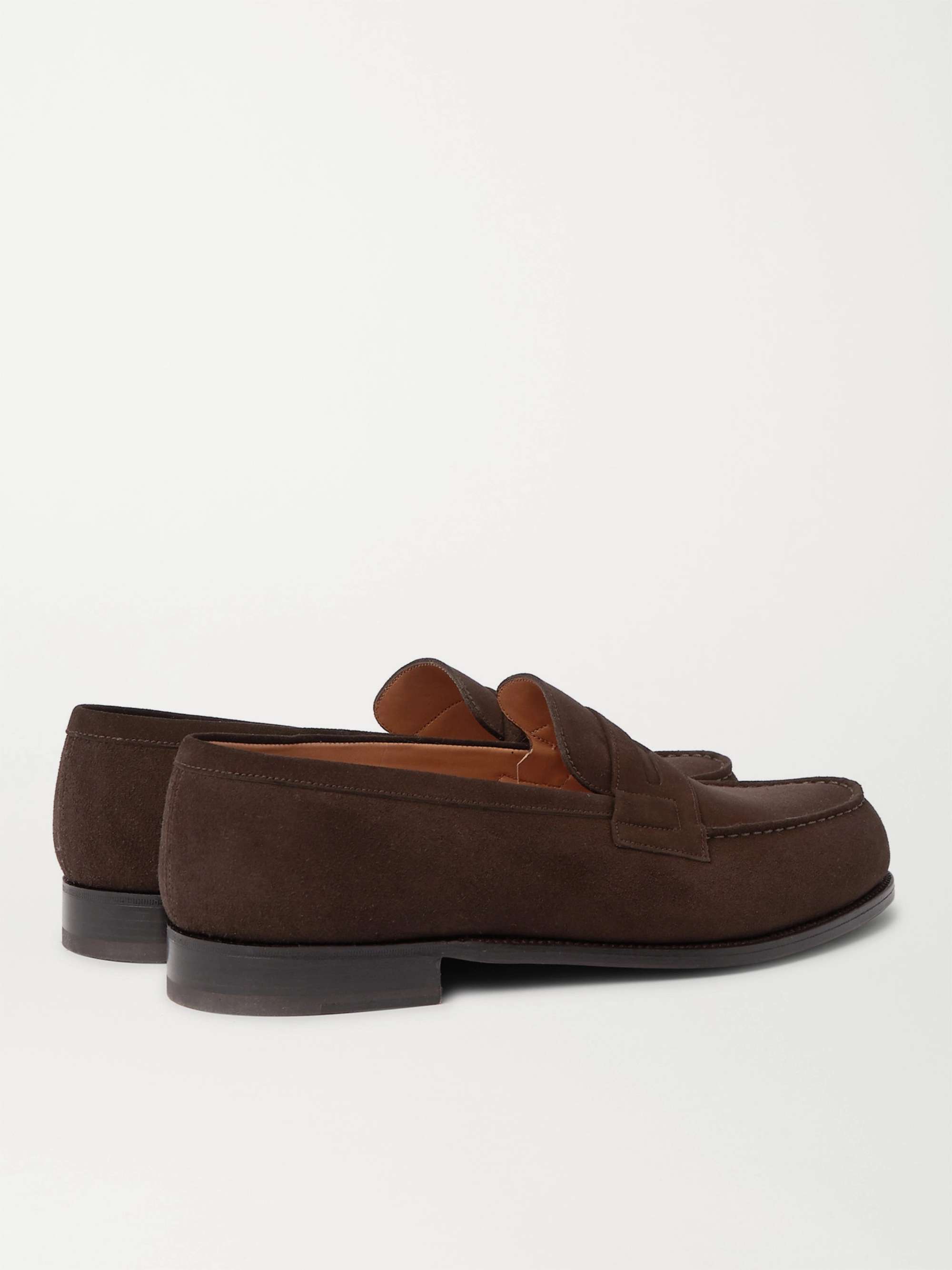 J.M. WESTON 180 Moccasin Suede Loafers