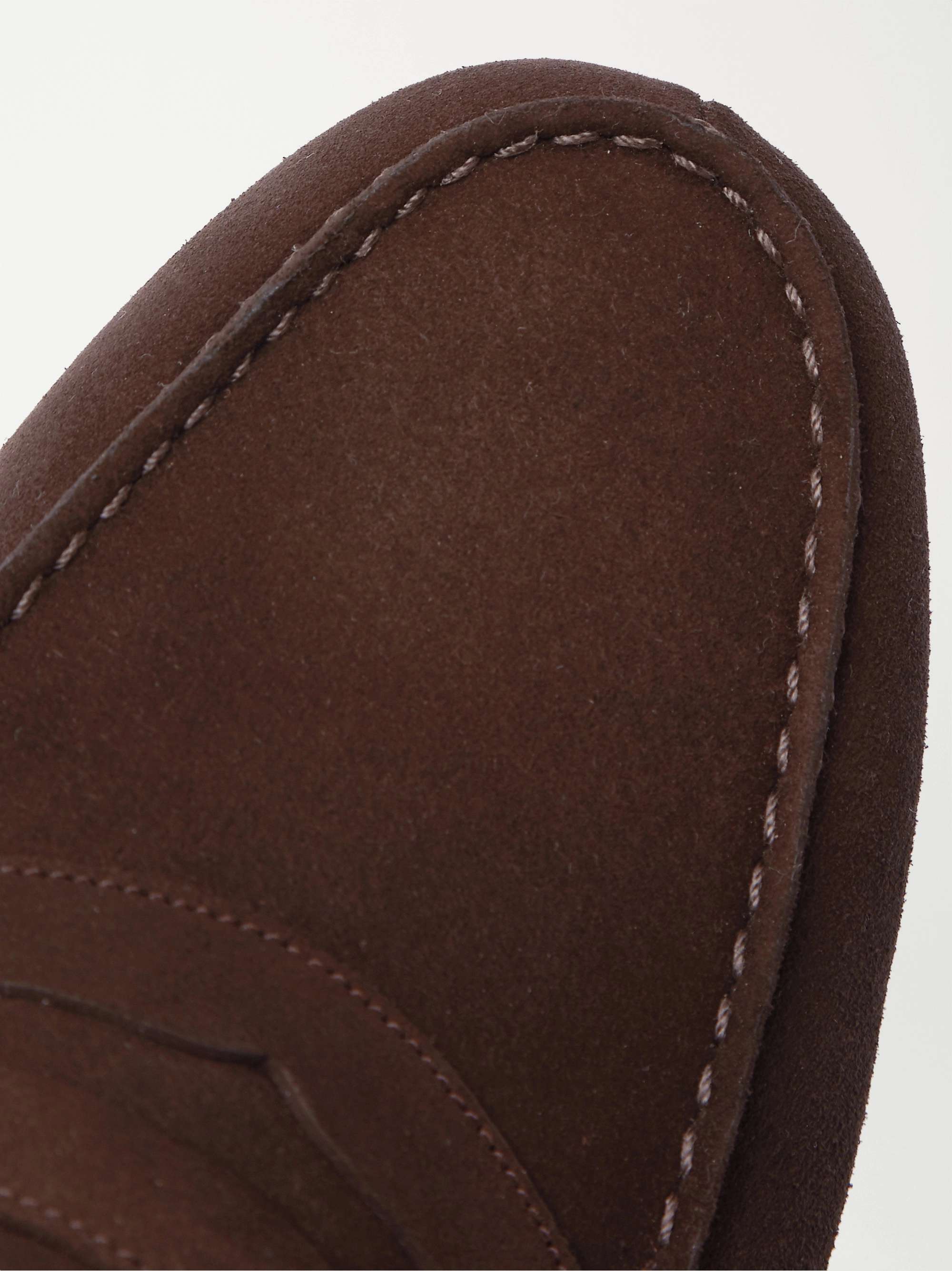 J.M. WESTON 180 Moccasin Suede Loafers
