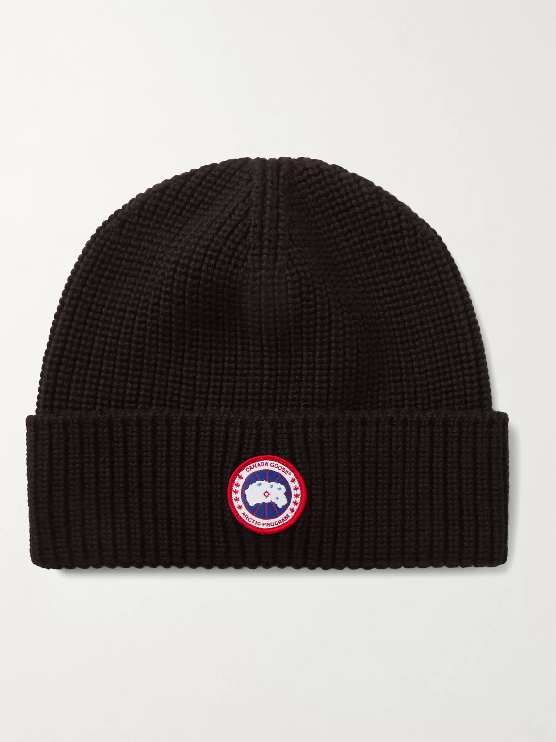 Canada Goose Logo-Appliquéd Ribbed Merino Wool Beanie - Men