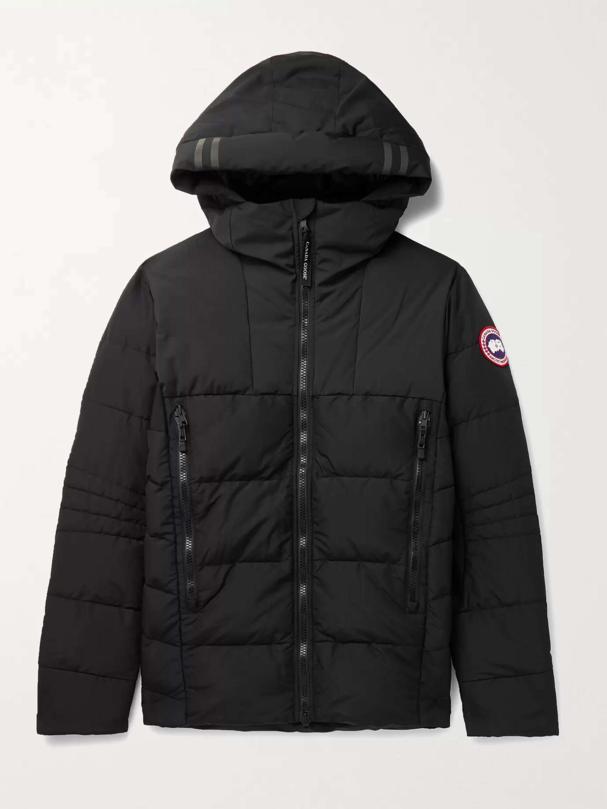MERELY MADE Quilted Embroidered Cotton-Canvas Down Jacket for Men