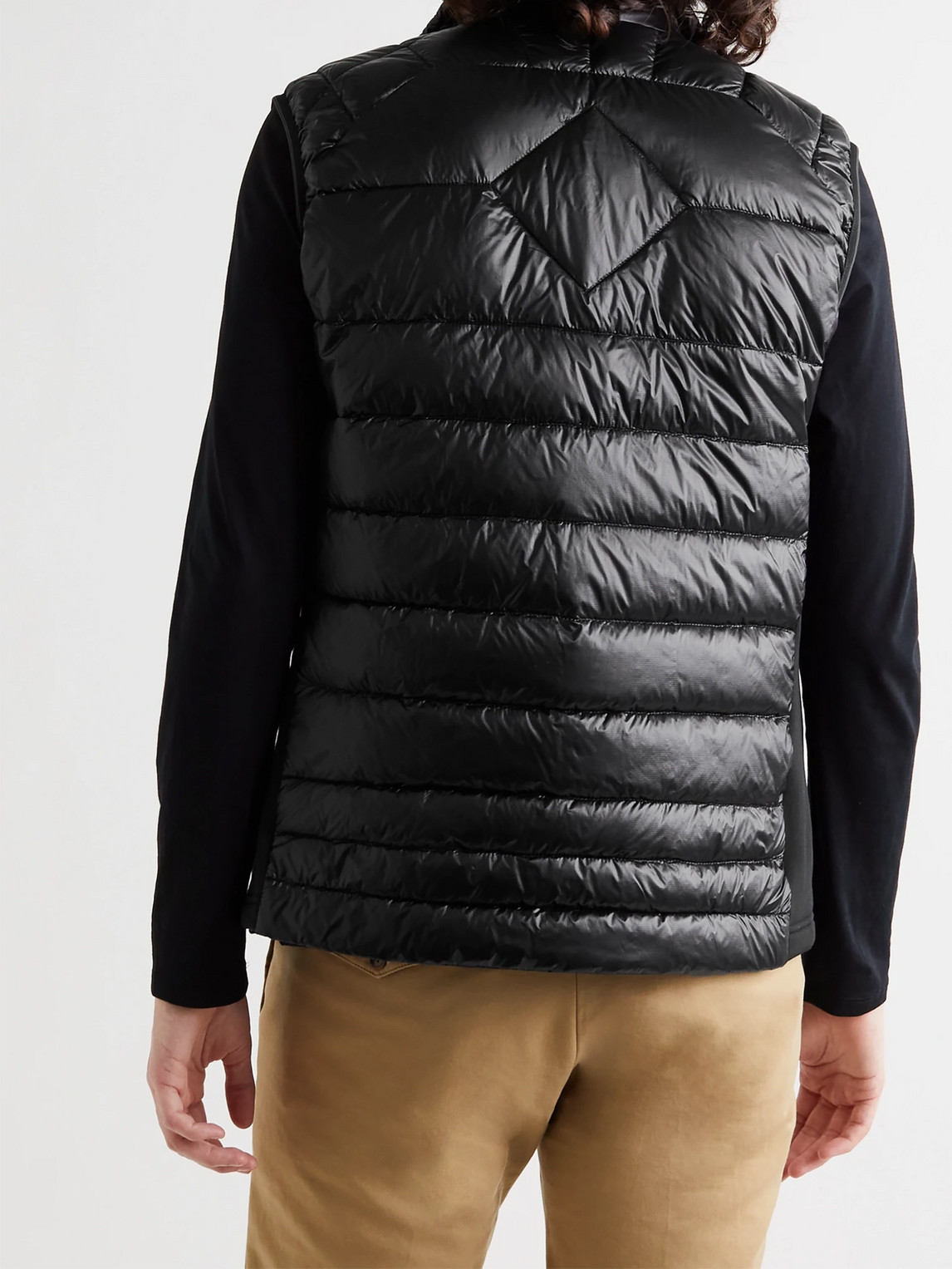 Shop Canada Goose Hybridge Lite Slim-fit Quilted Shell Down Gillet In Black