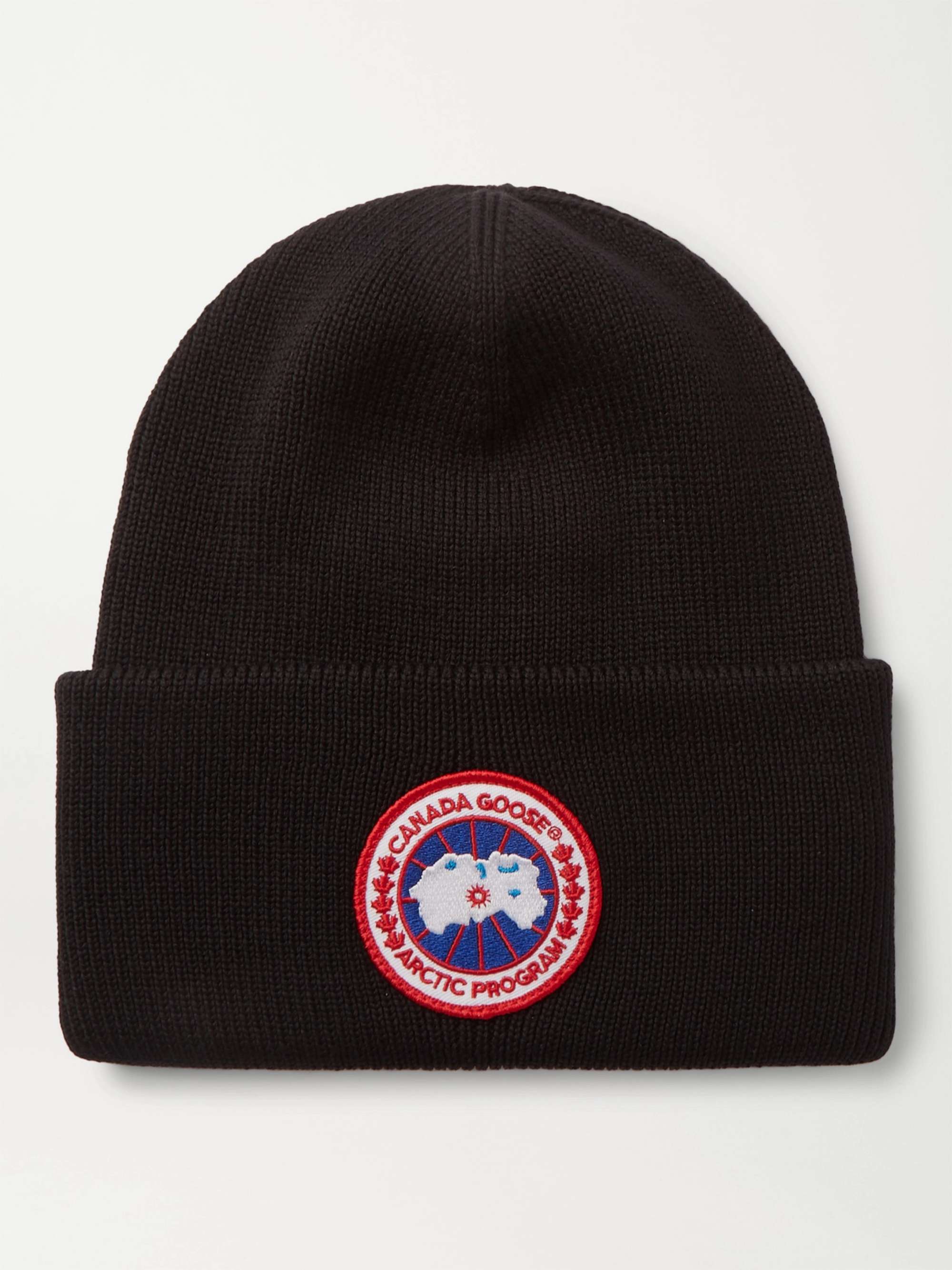 CANADA GOOSE Logo Appliqu d Merino Wool Beanie for Men MR PORTER
