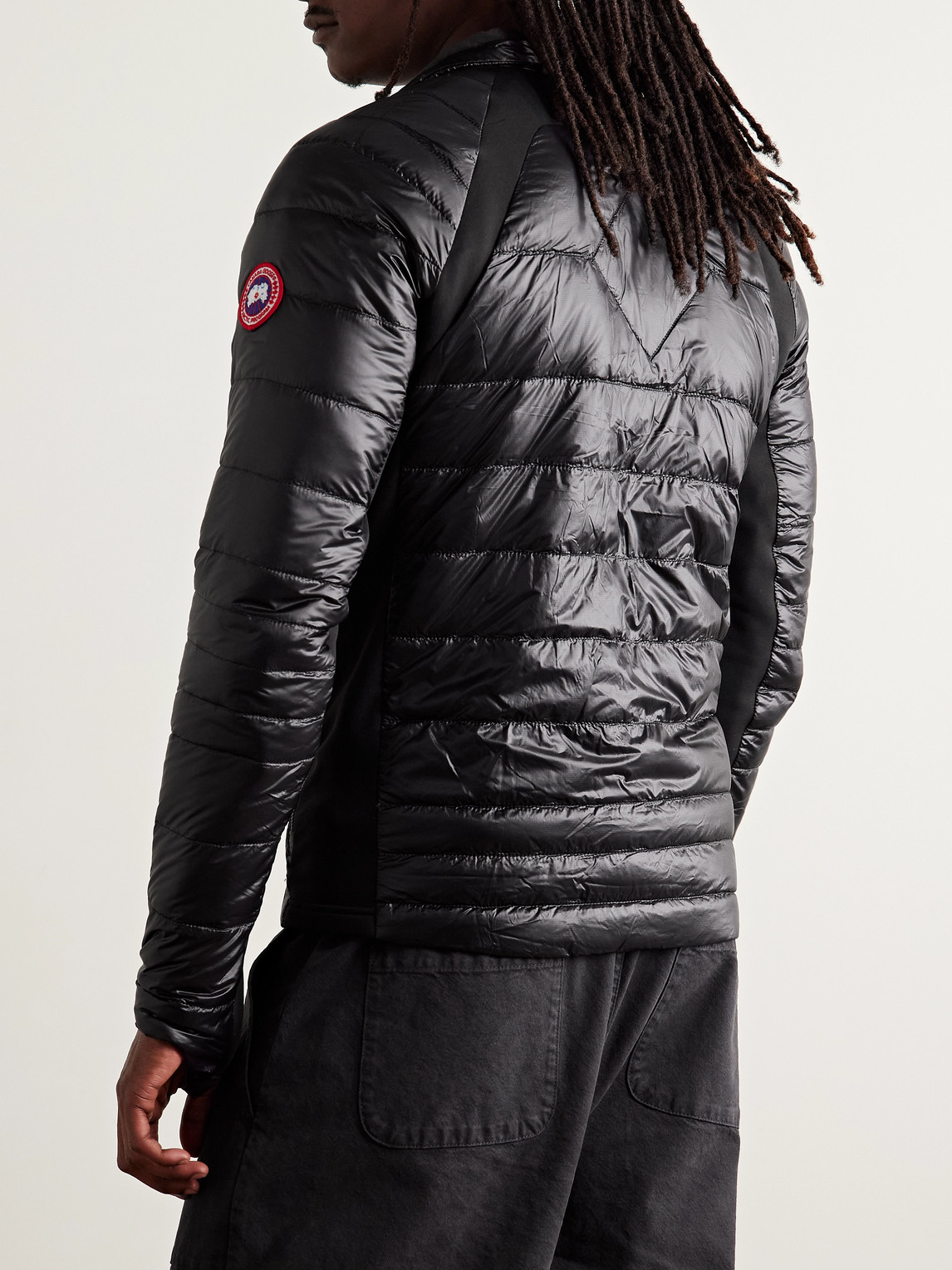 Canada Goose Hybridge Lite Slim-fit Quilted Nylon-ripstop Down Jacket In Black