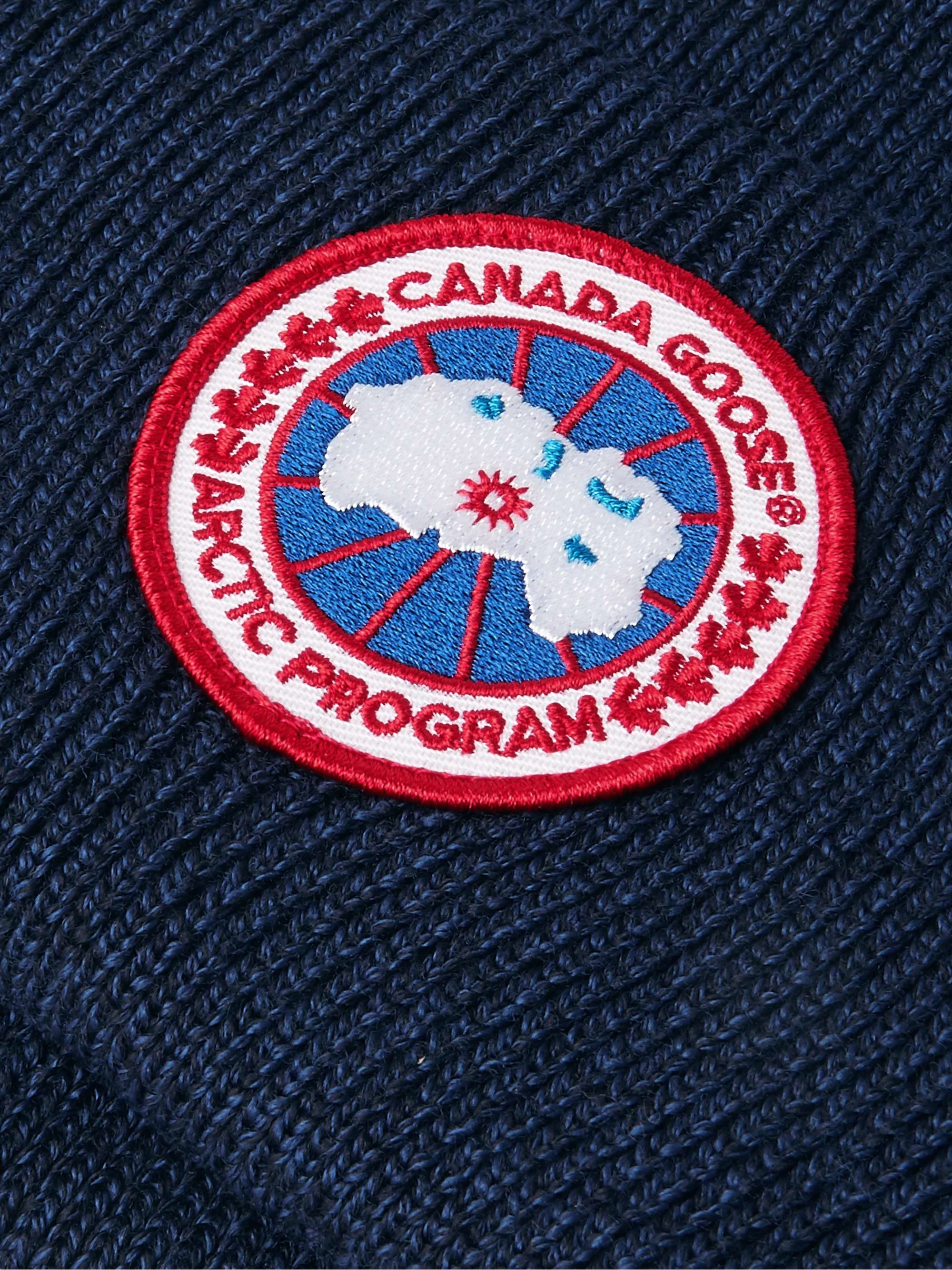 CANADA GOOSE Logo-Appliquéd Merino Wool Beanie