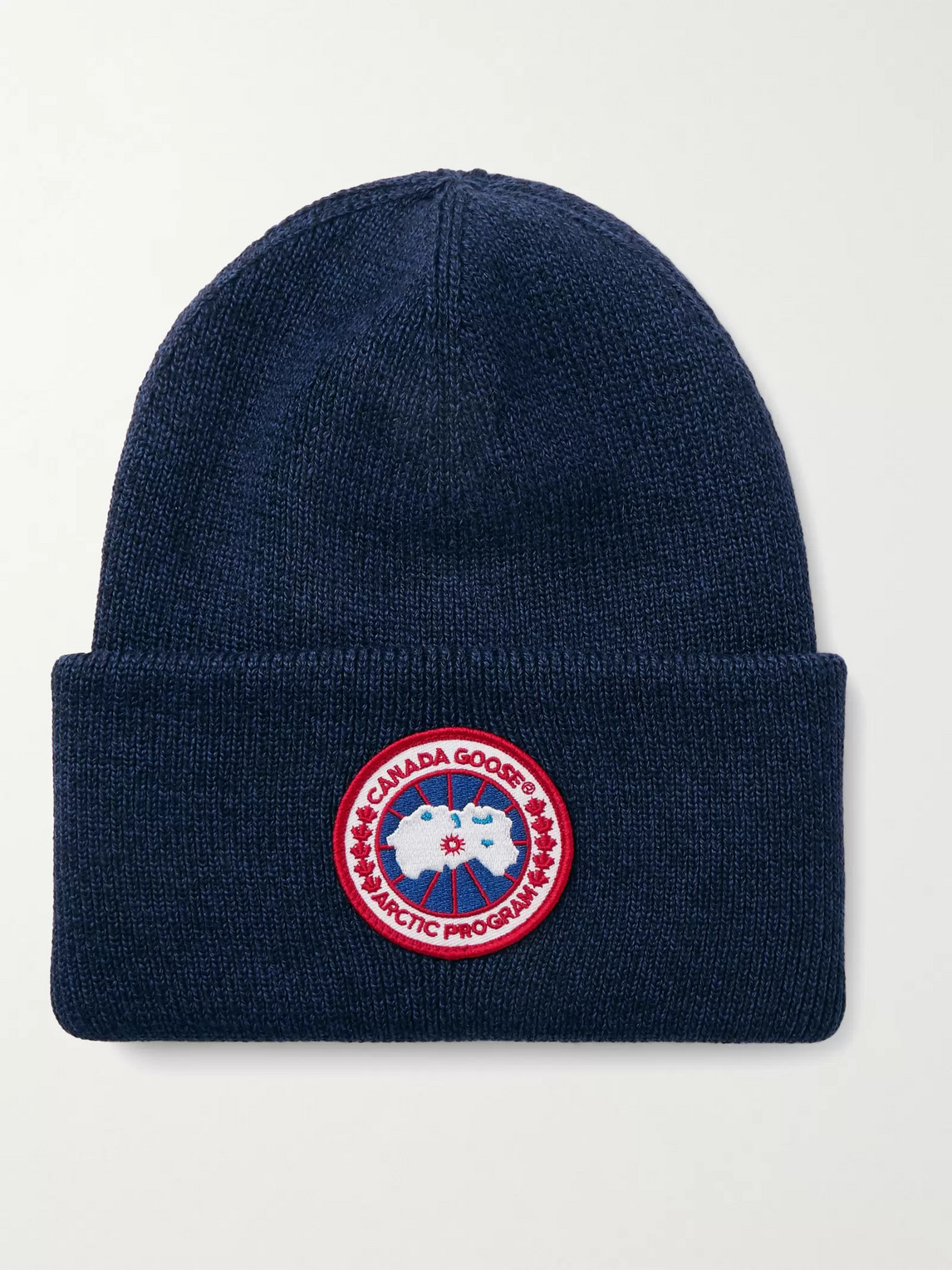 Canada Goose Logo-Appliquéd Merino Wool Beanie - Men