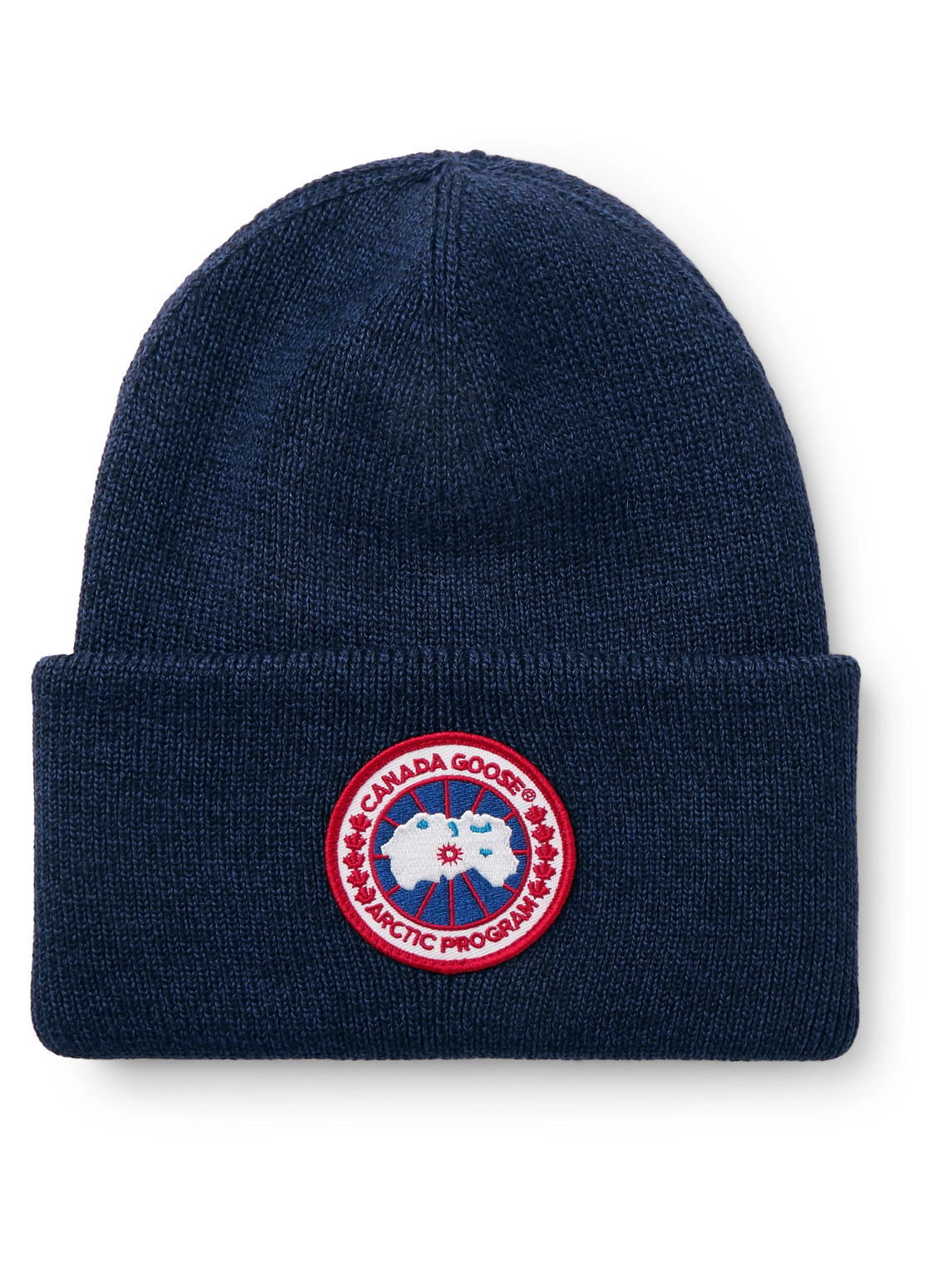 Canada Goose - Logo-Appliquéd Merino Wool Beanie - Men - Blue