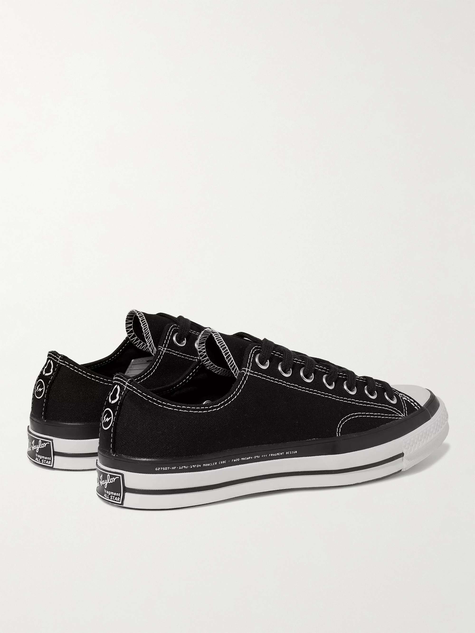 MONCLER 7 Moncler Fragment + Converse Chuck 70 Ox Canvas Sneakers