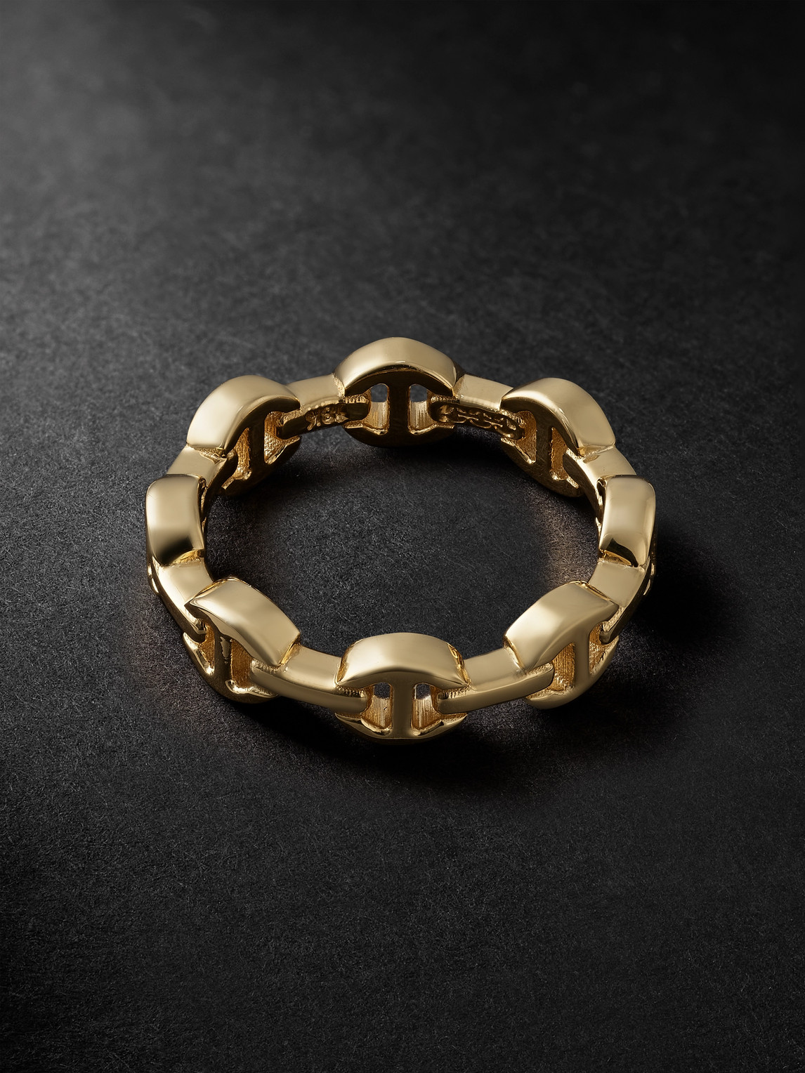 Shop Hoorsenbuhs Dame Tri-link Gold Ring