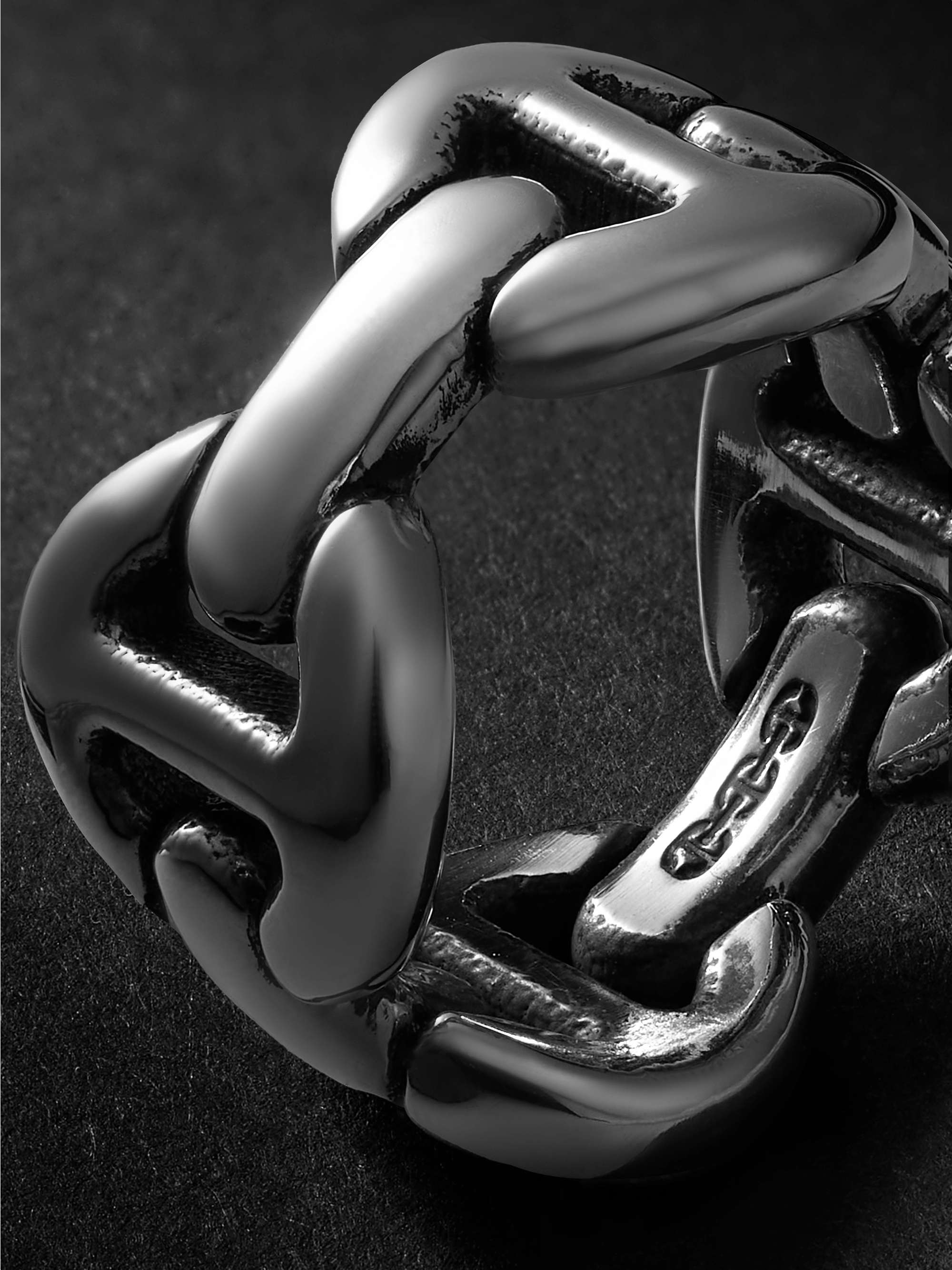 HOORSENBUHS Quad Link Silver Ring