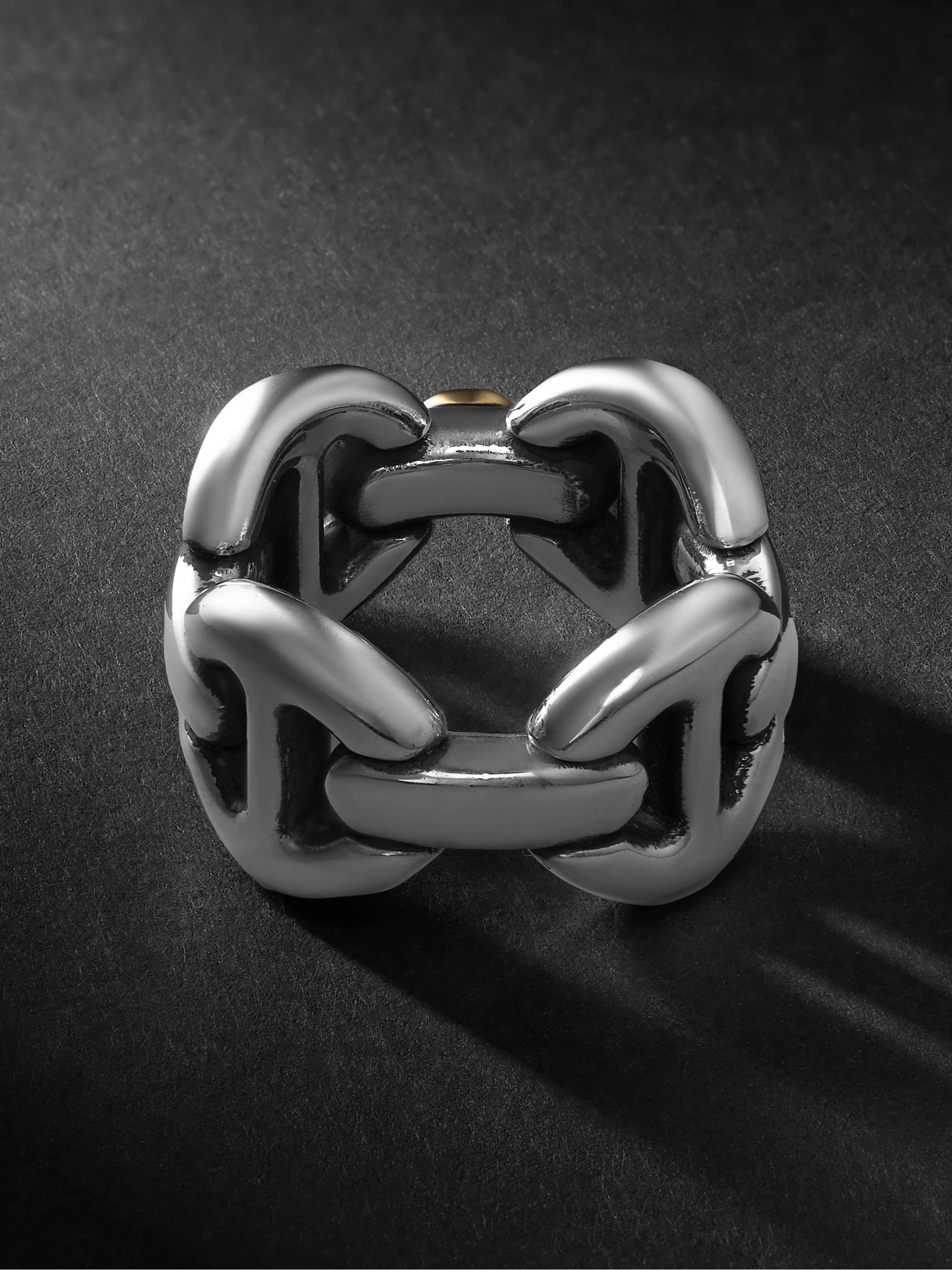 HOORSENBUHS Affix Quad Silver and Gold Ring