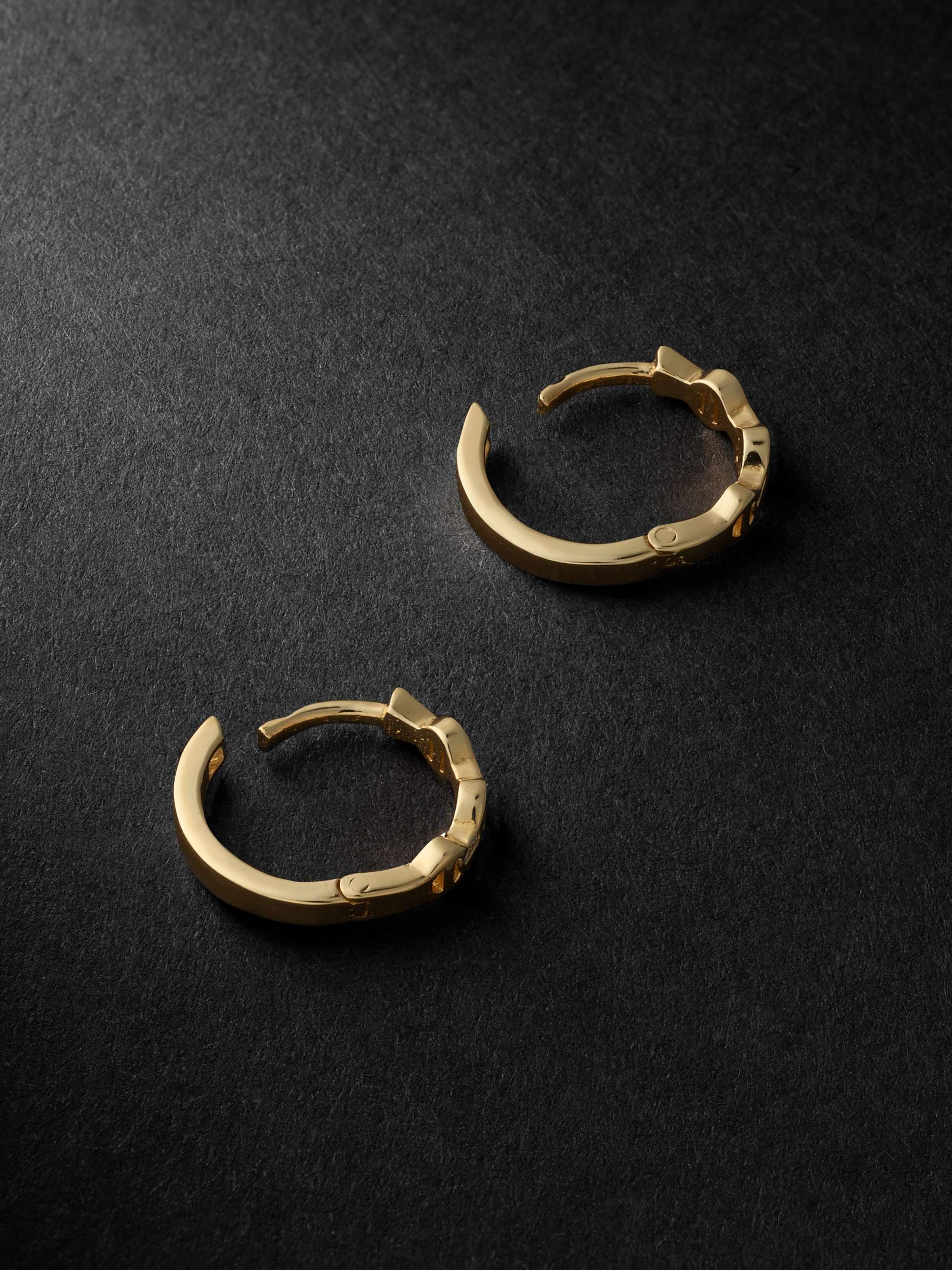 HOORSENBUHS Gold Diamond Hoop Earrings