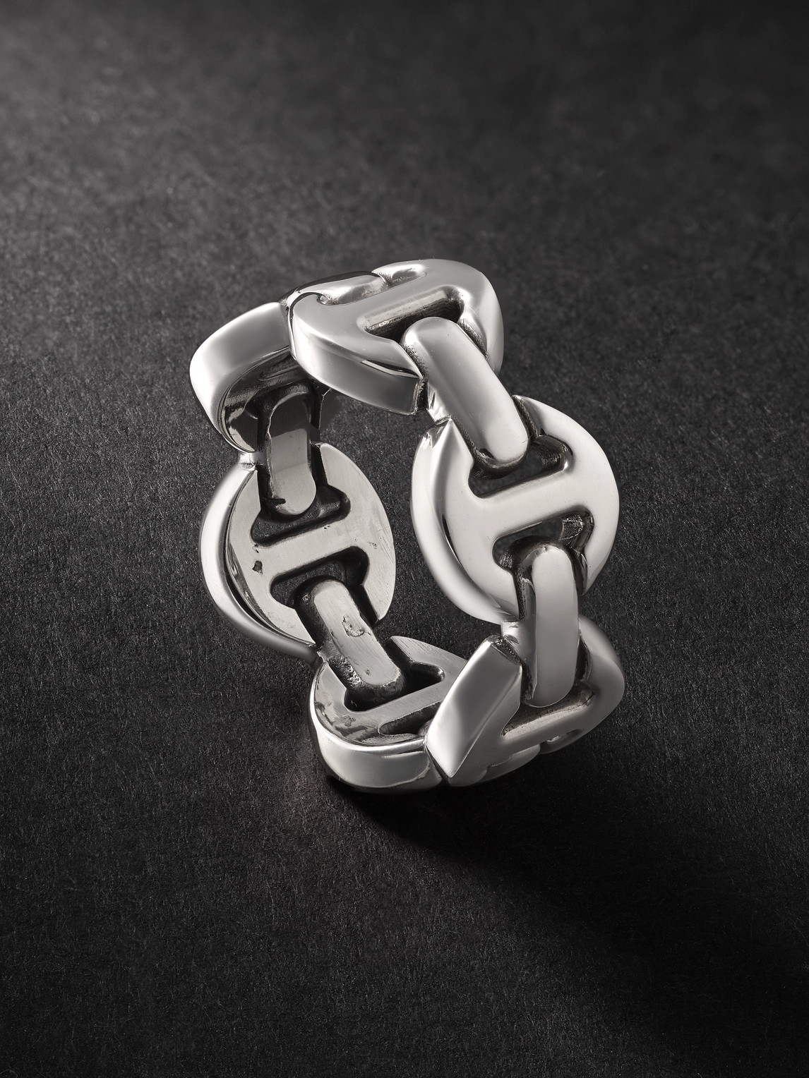 Hoorsenbuhs Tri-link Silver Ring