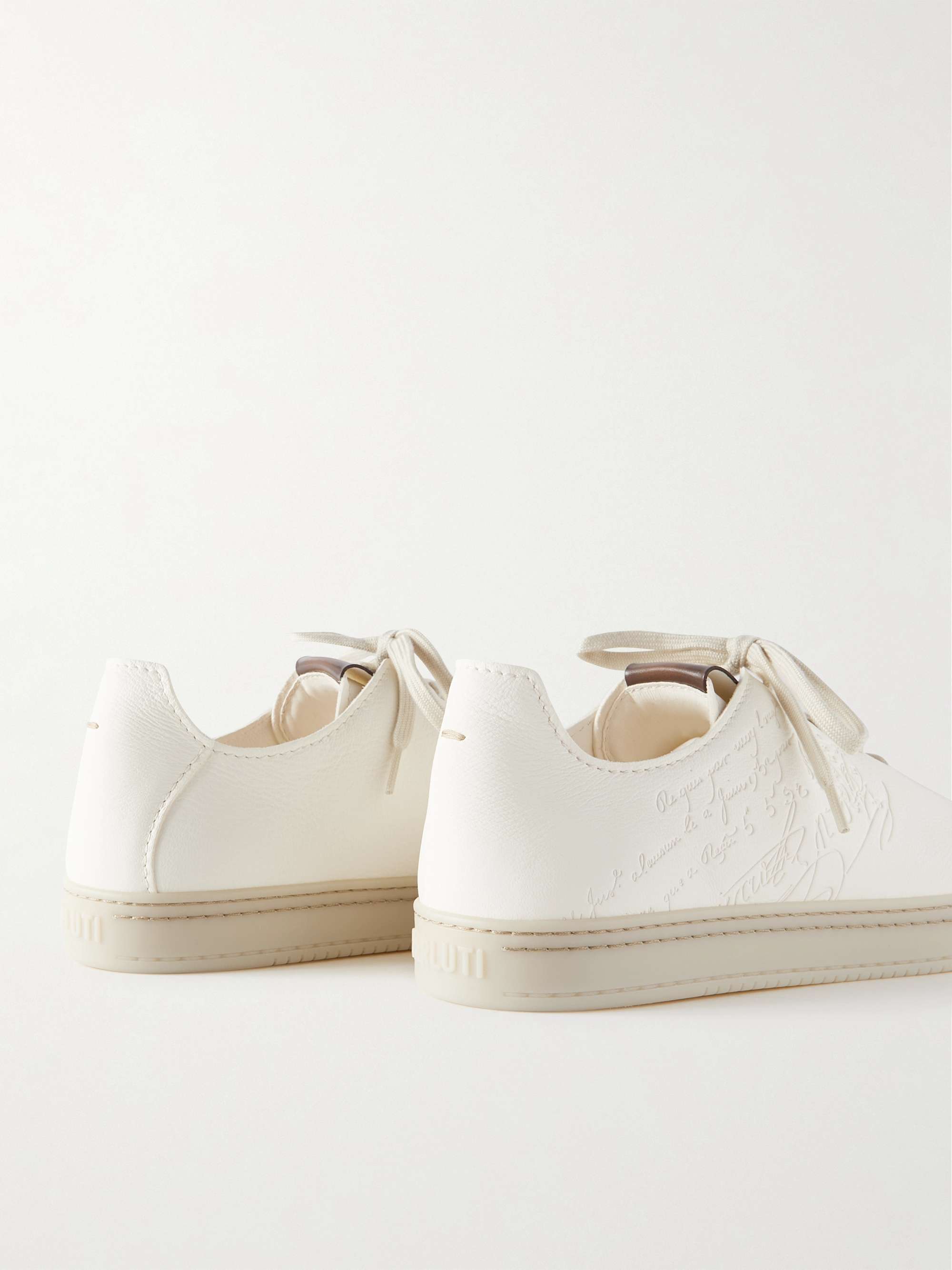 BERLUTI Eden Scritto Leather Sneakers
