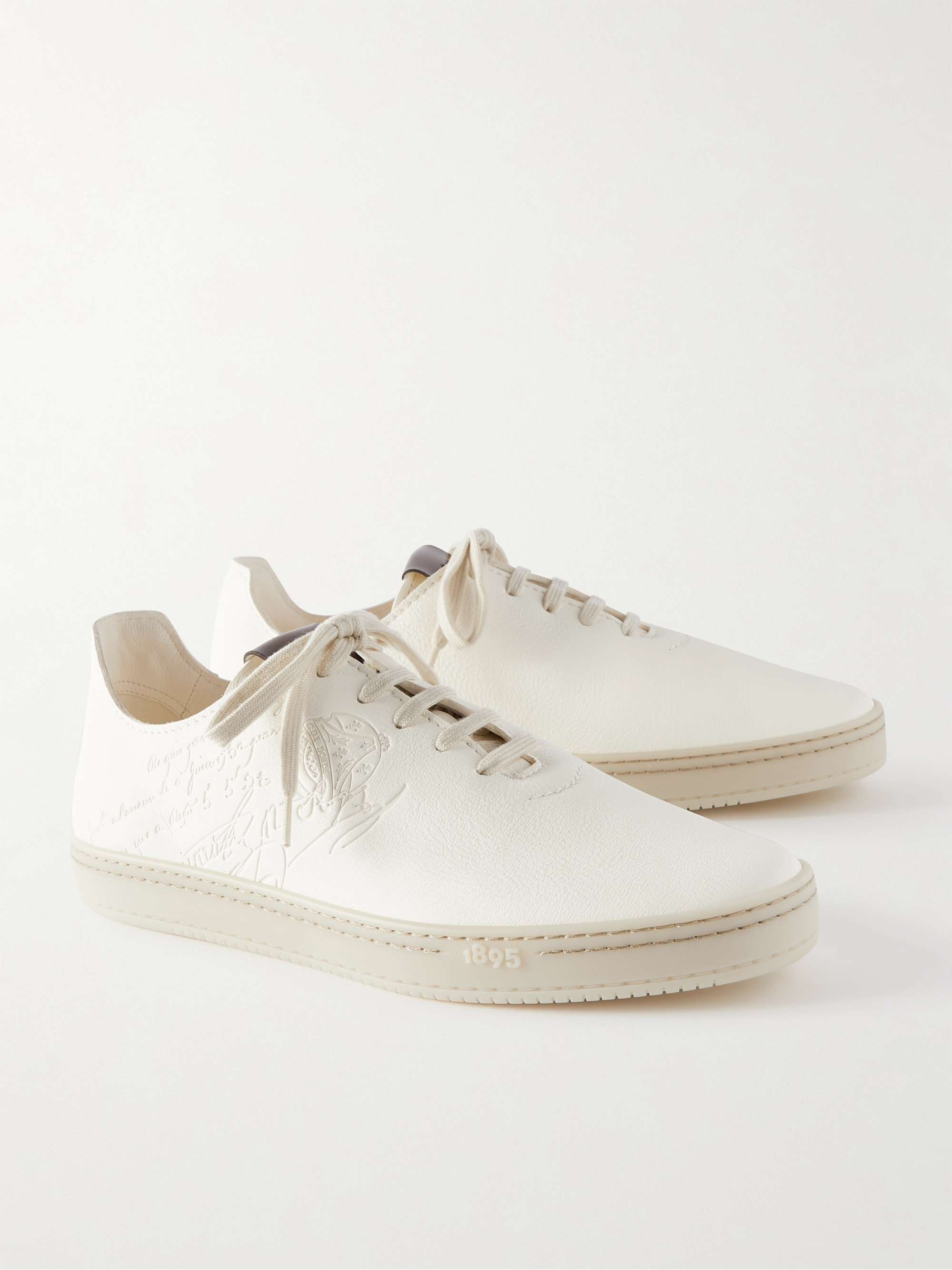 BERLUTI Eden Scritto Leather Sneakers