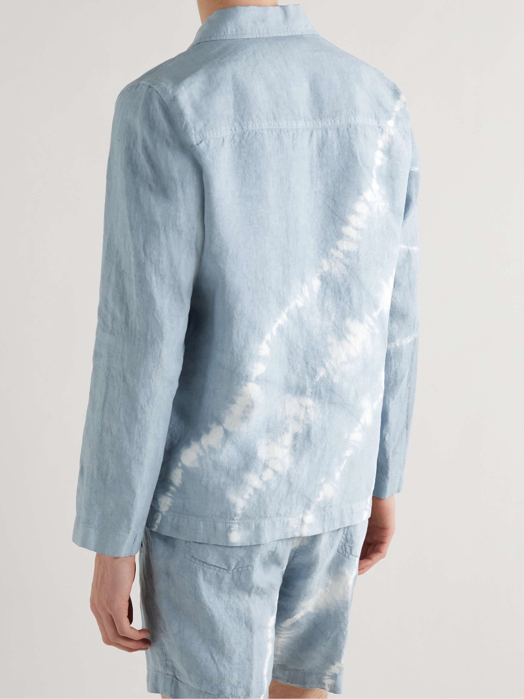 ALTEA Hoxton Tie-Dyed Linen Overshirt
