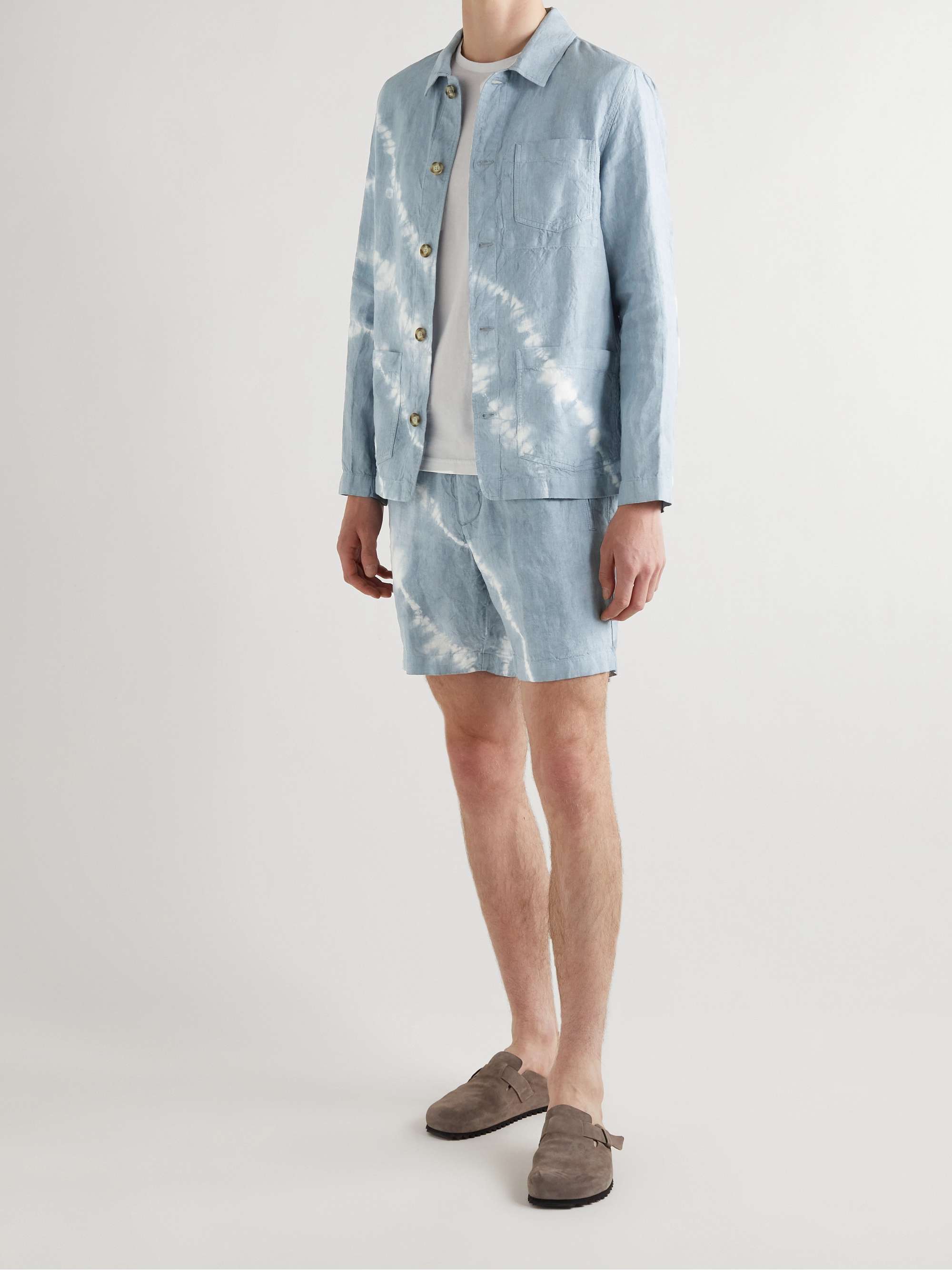 ALTEA Hoxton Tie-Dyed Linen Overshirt