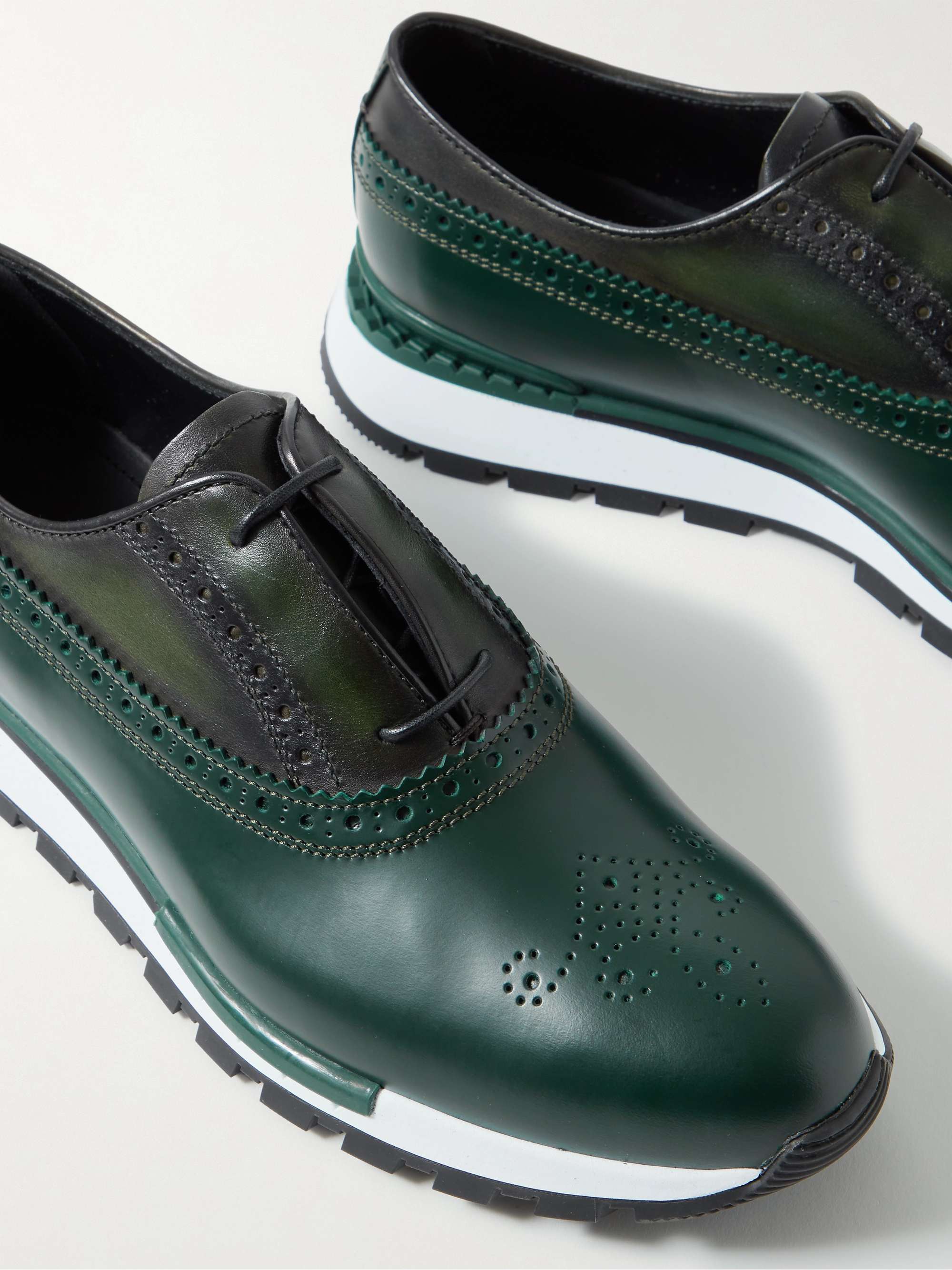 BERLUTI Fast Track Venezia Leather Sneakers