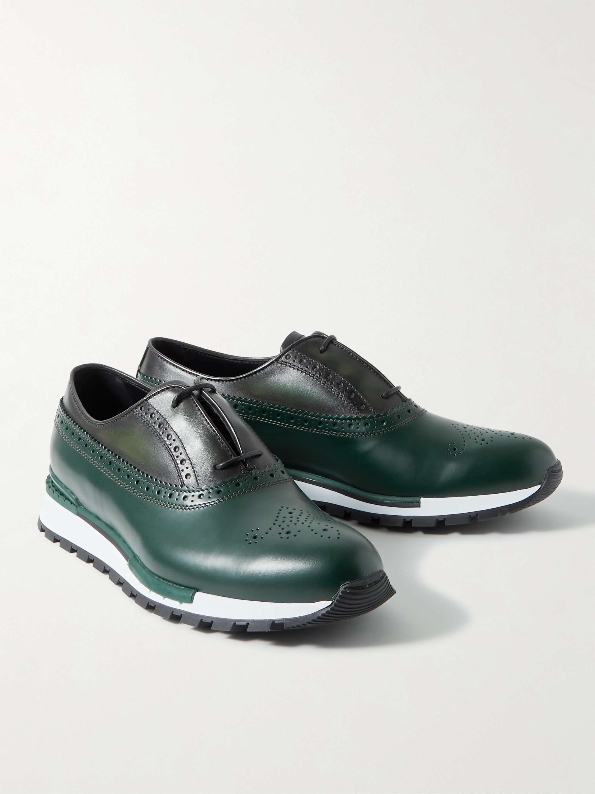 BERLUTI Fast Track Venezia Leather Sneakers
