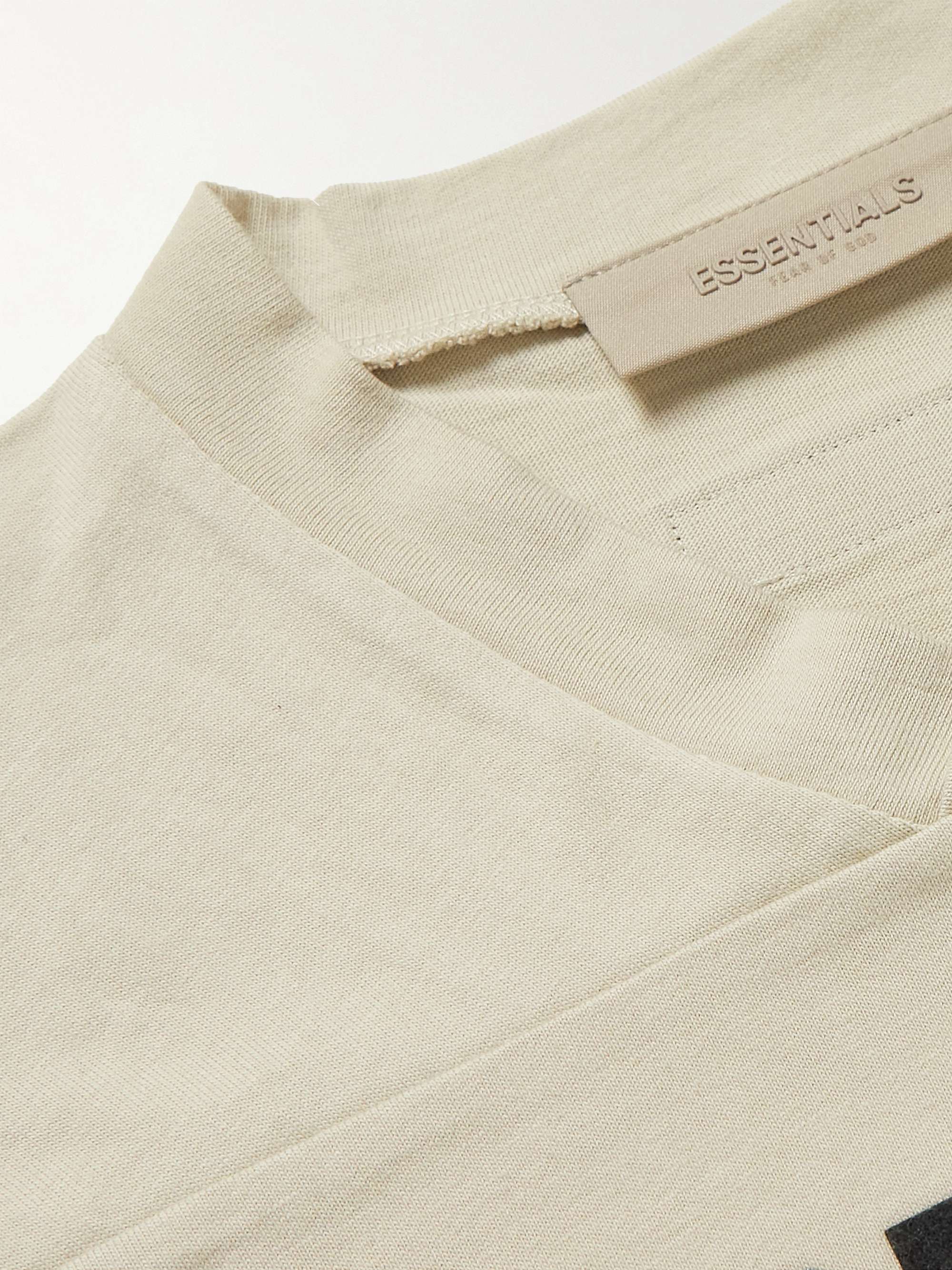 FEAR OF GOD ESSENTIALS KIDS Logo-Flocked Cotton-Jersey T-Shirt