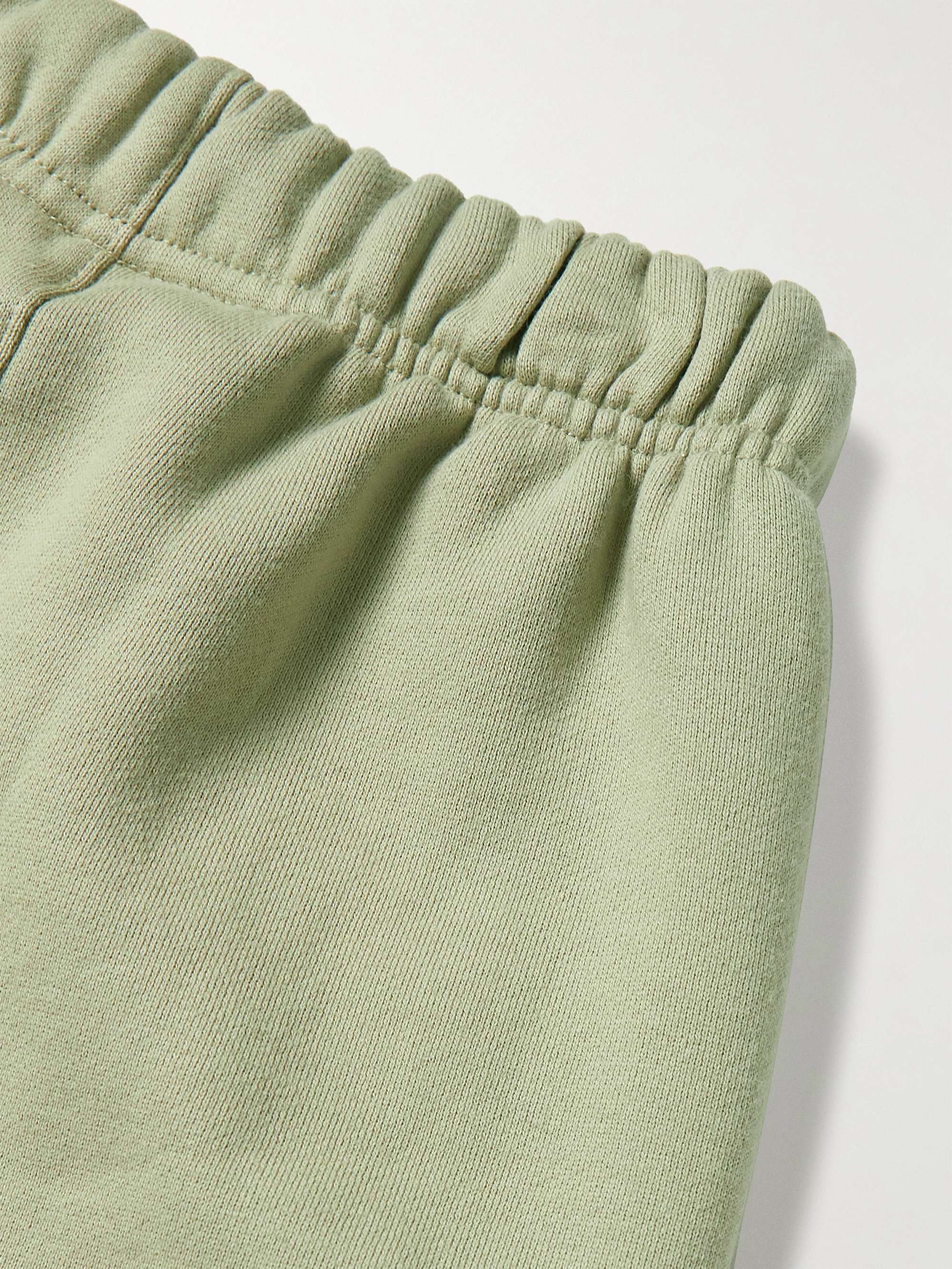 FEAR OF GOD ESSENTIALS KIDS Logo-Flocked Cotton-Jersey Sweatpants
