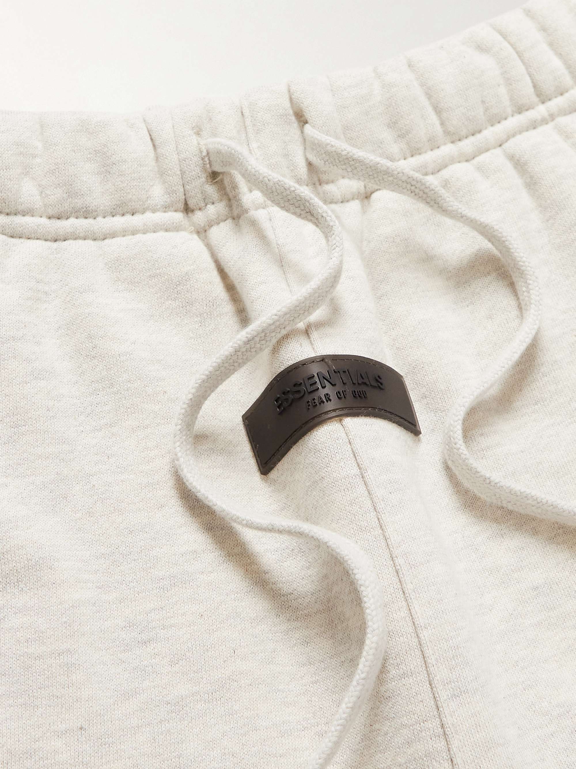 FEAR OF GOD ESSENTIALS KIDS Logo-Flocked Cotton-Blend Jersey Sweatpants