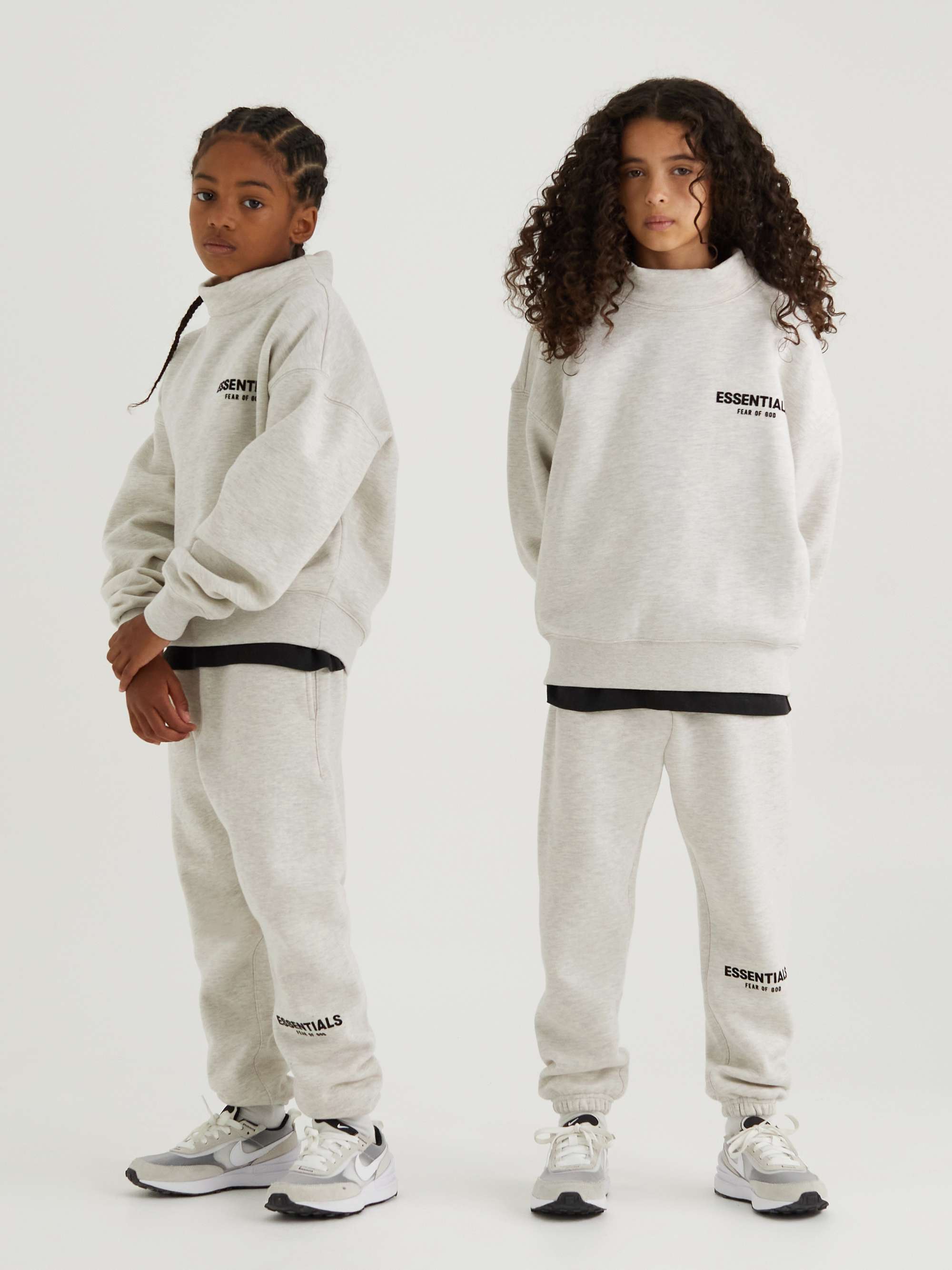 FEAR OF GOD ESSENTIALS KIDS Logo-Flocked Cotton-Blend Jersey Sweatpants