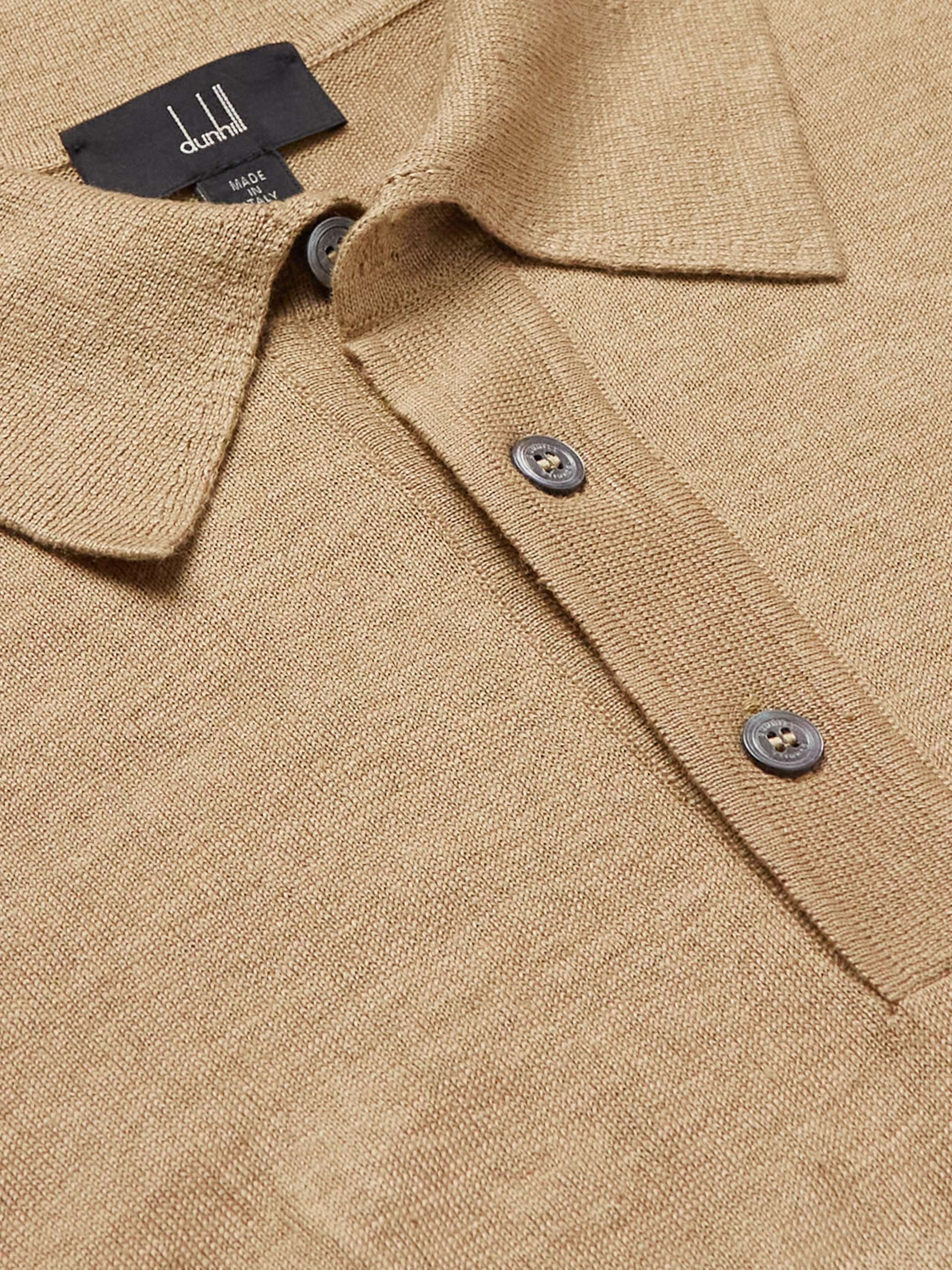 DUNHILL Slim-Fit Linen Polo Shirt