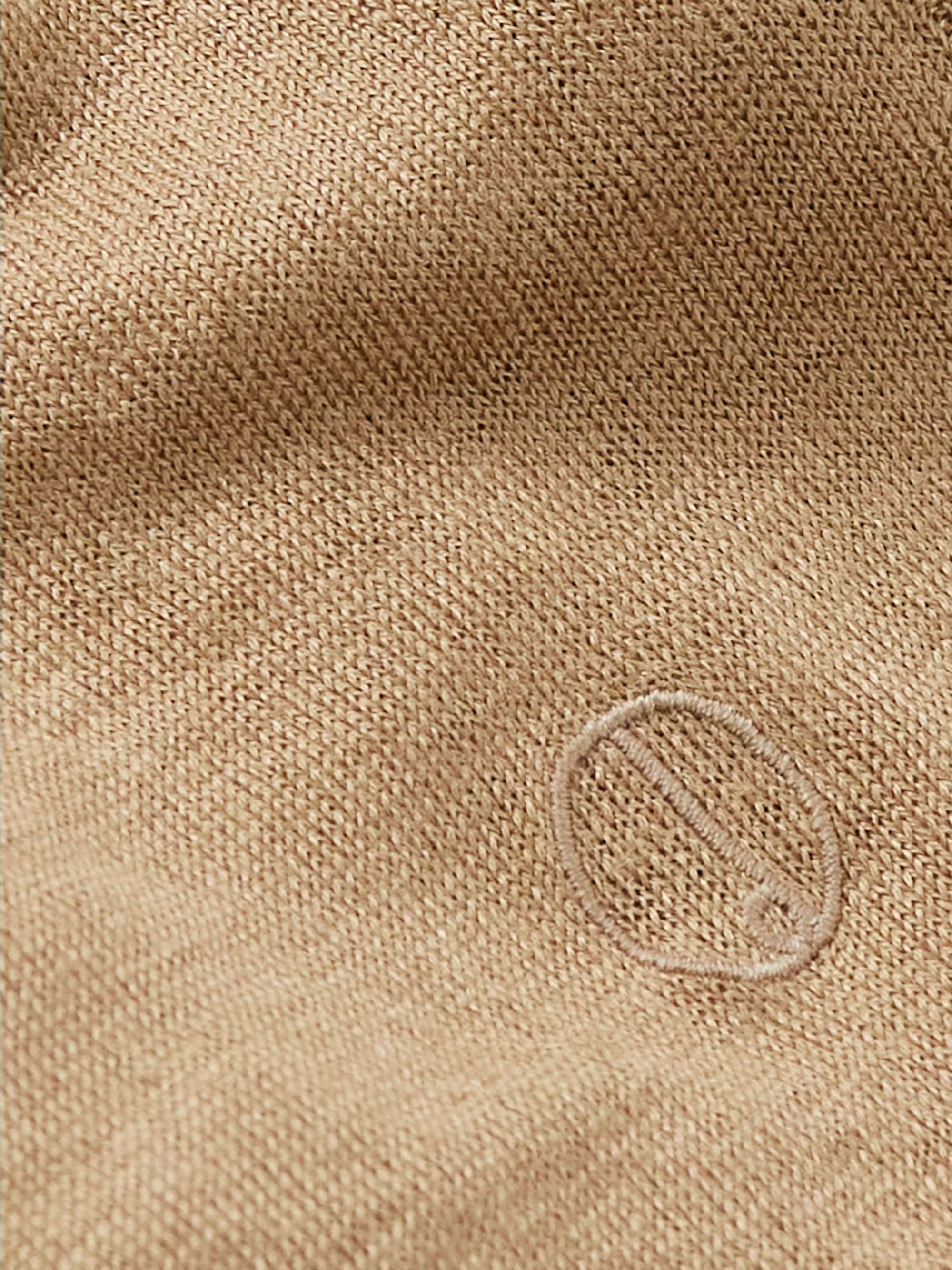 DUNHILL Slim-Fit Linen Polo Shirt
