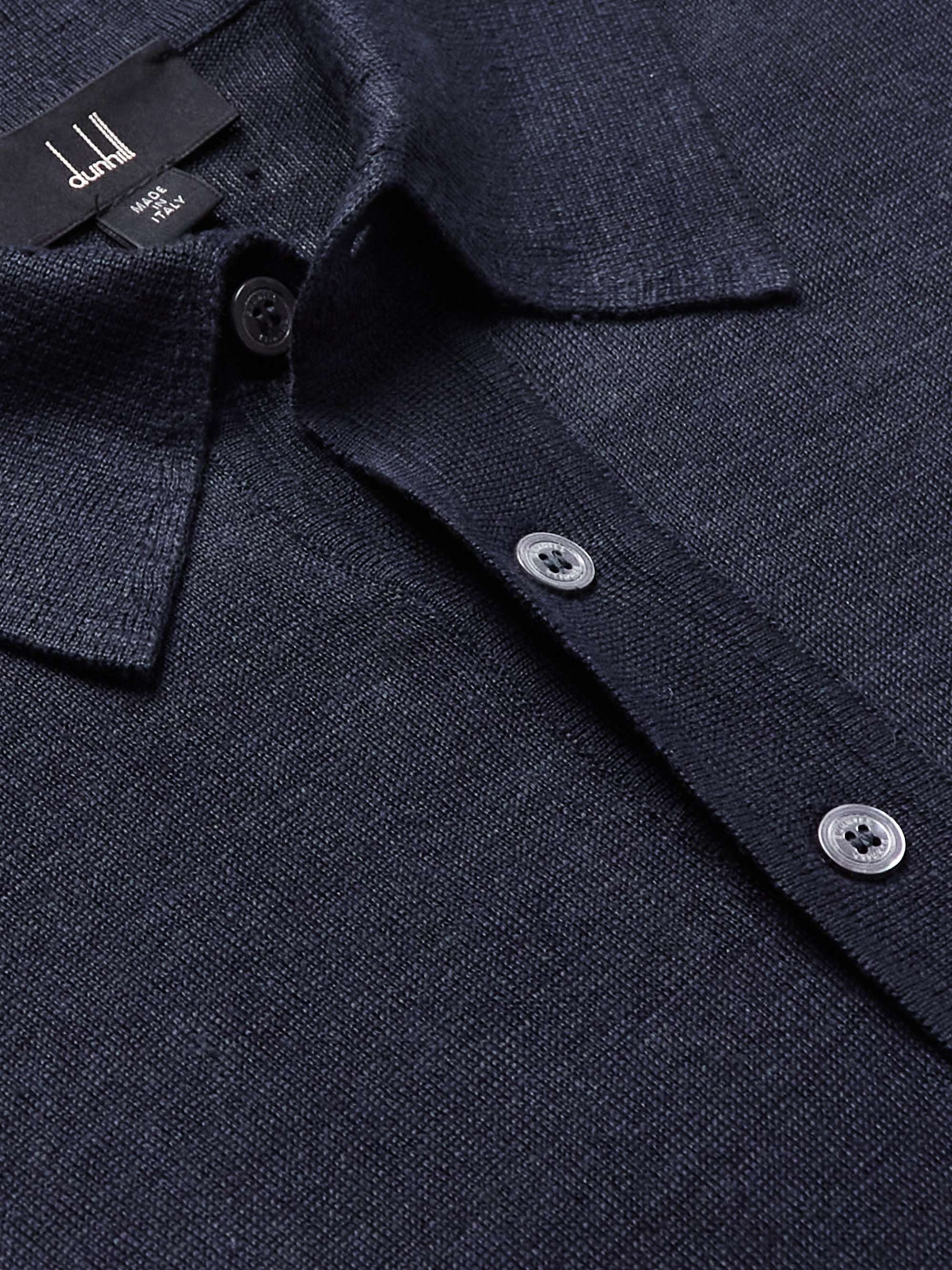 DUNHILL Linen Polo Shirt