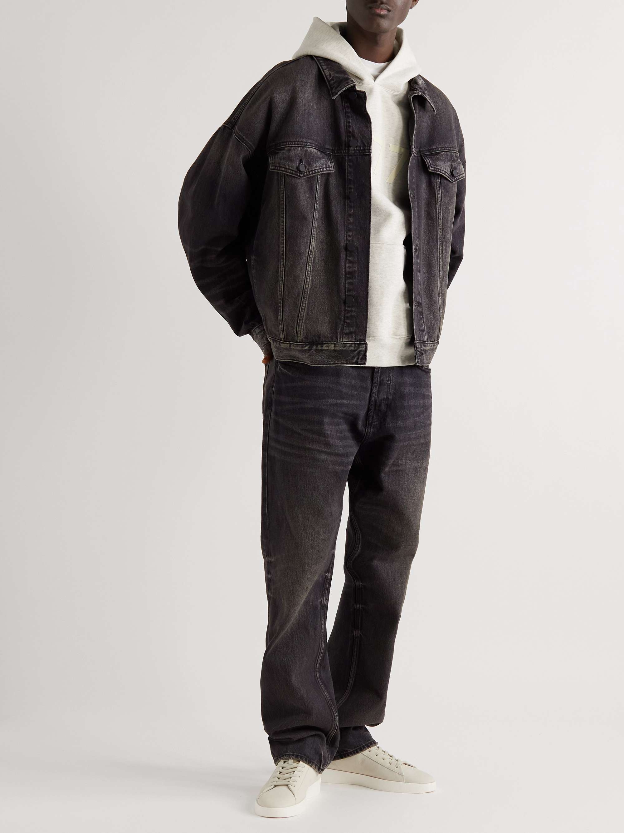 Black Denim Jacket | FEAR OF GOD ESSENTIALS | MR PORTER