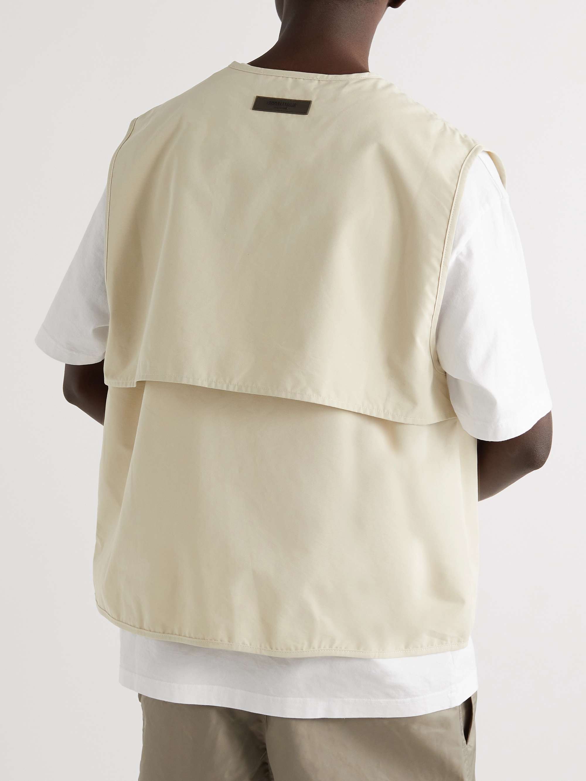 FEAR OF GOD ESSENTIALS Logo-Appliquéd Cotton-Blend Twill Gilet
