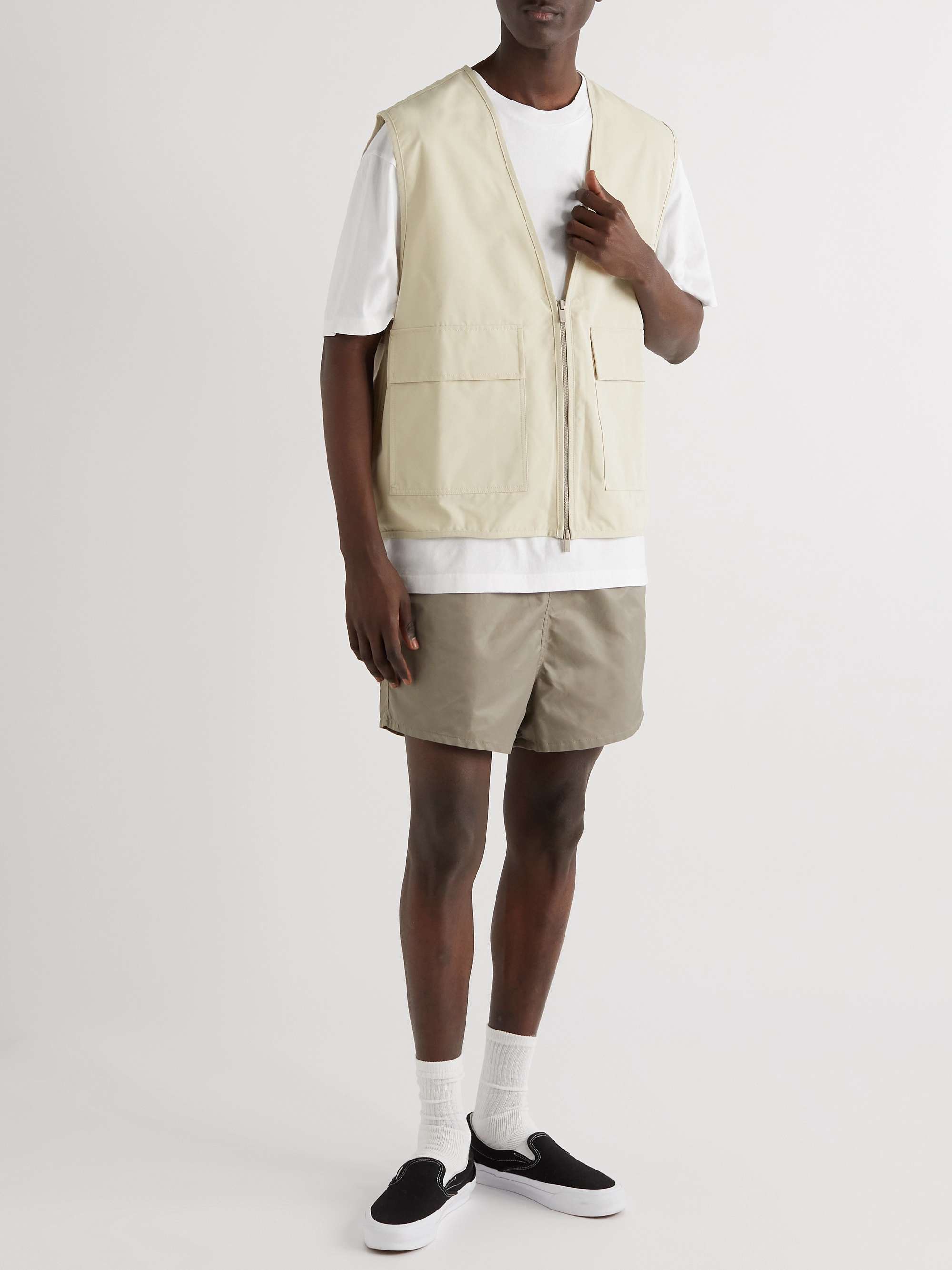 FEAR OF GOD ESSENTIALS Logo-Appliquéd Cotton-Blend Twill Gilet