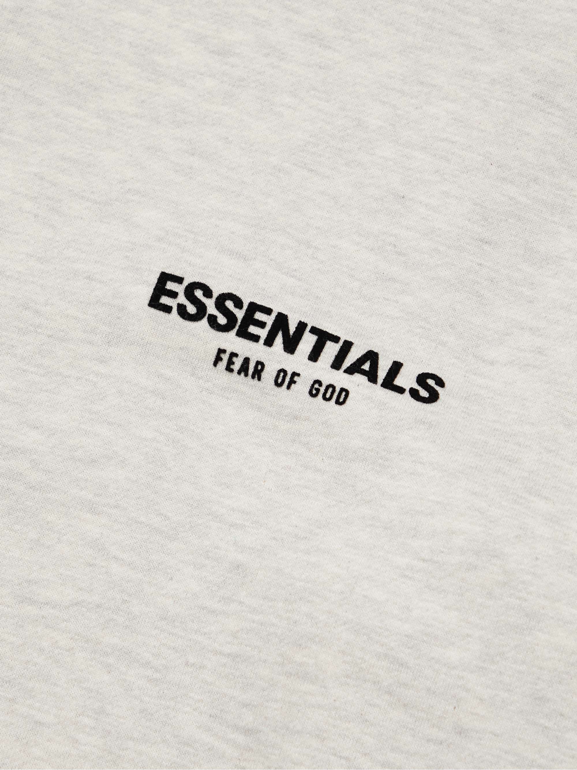 FEAR OF GOD ESSENTIALS LogoFlocked CottonBlend Jersey MockNeck