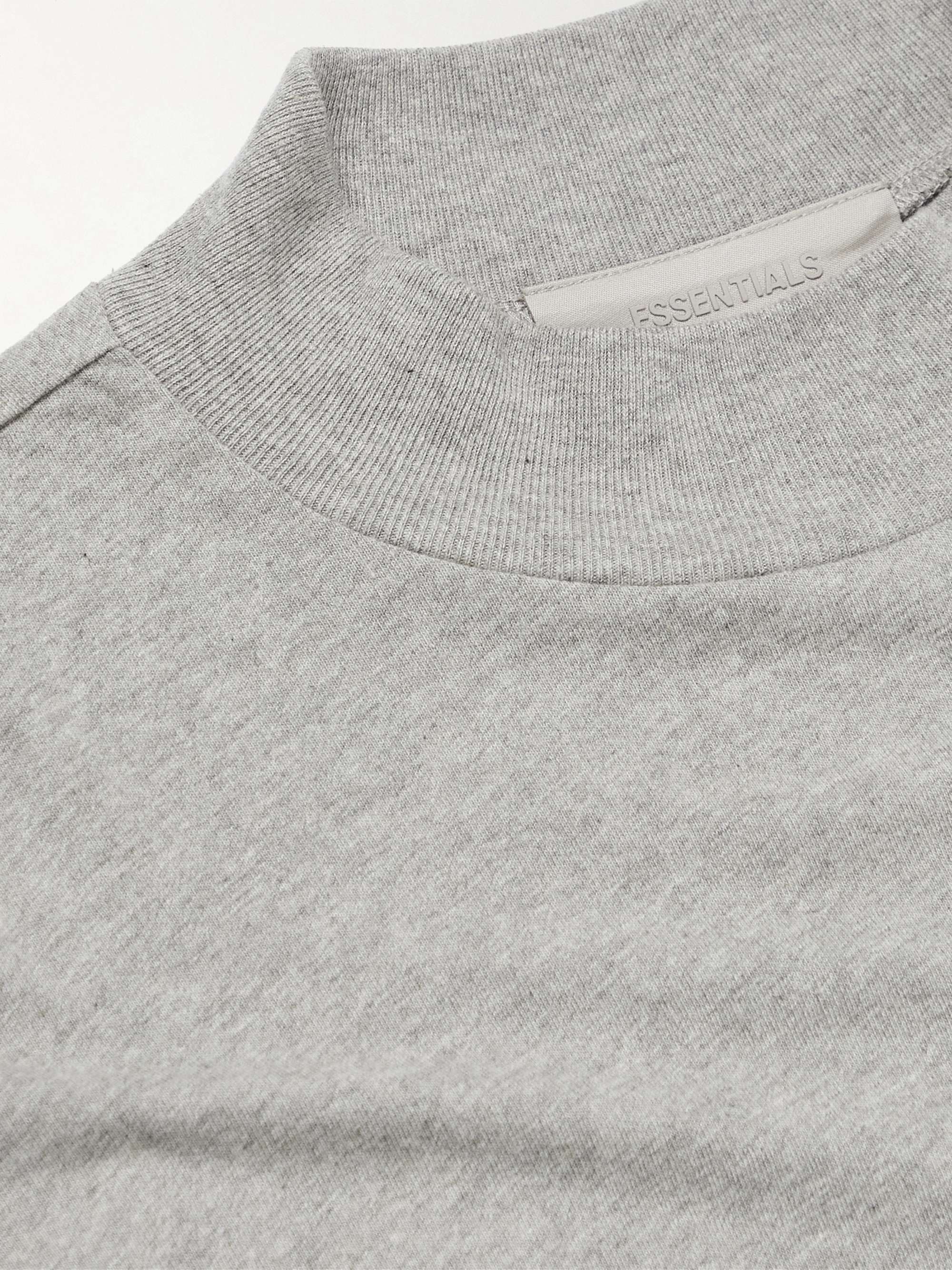 FEAR OF GOD ESSENTIALS Logo-Flocked Cotton-Jersey T-Shirt