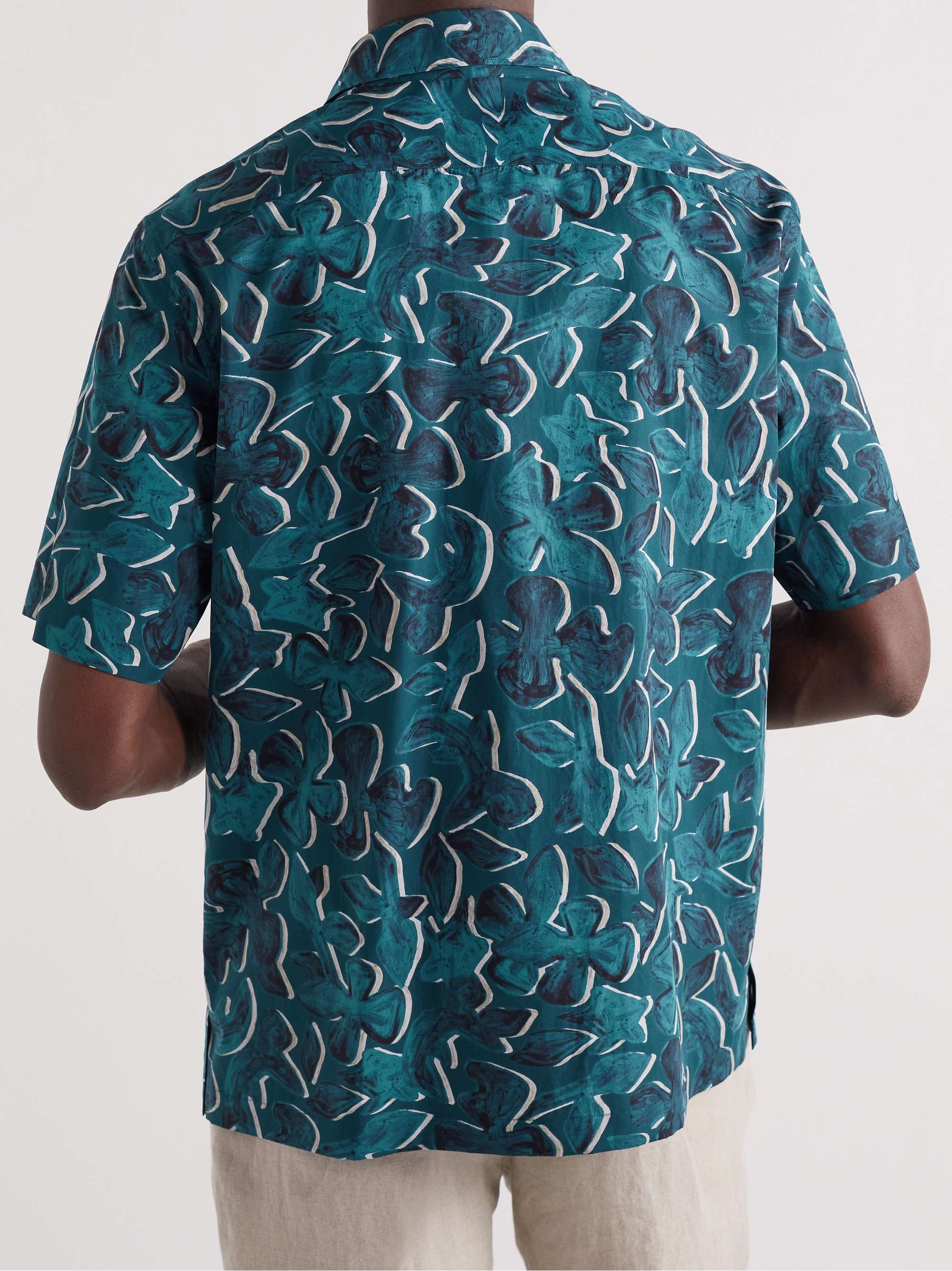 ZEGNA Printed Cotton-Poplin Shirt