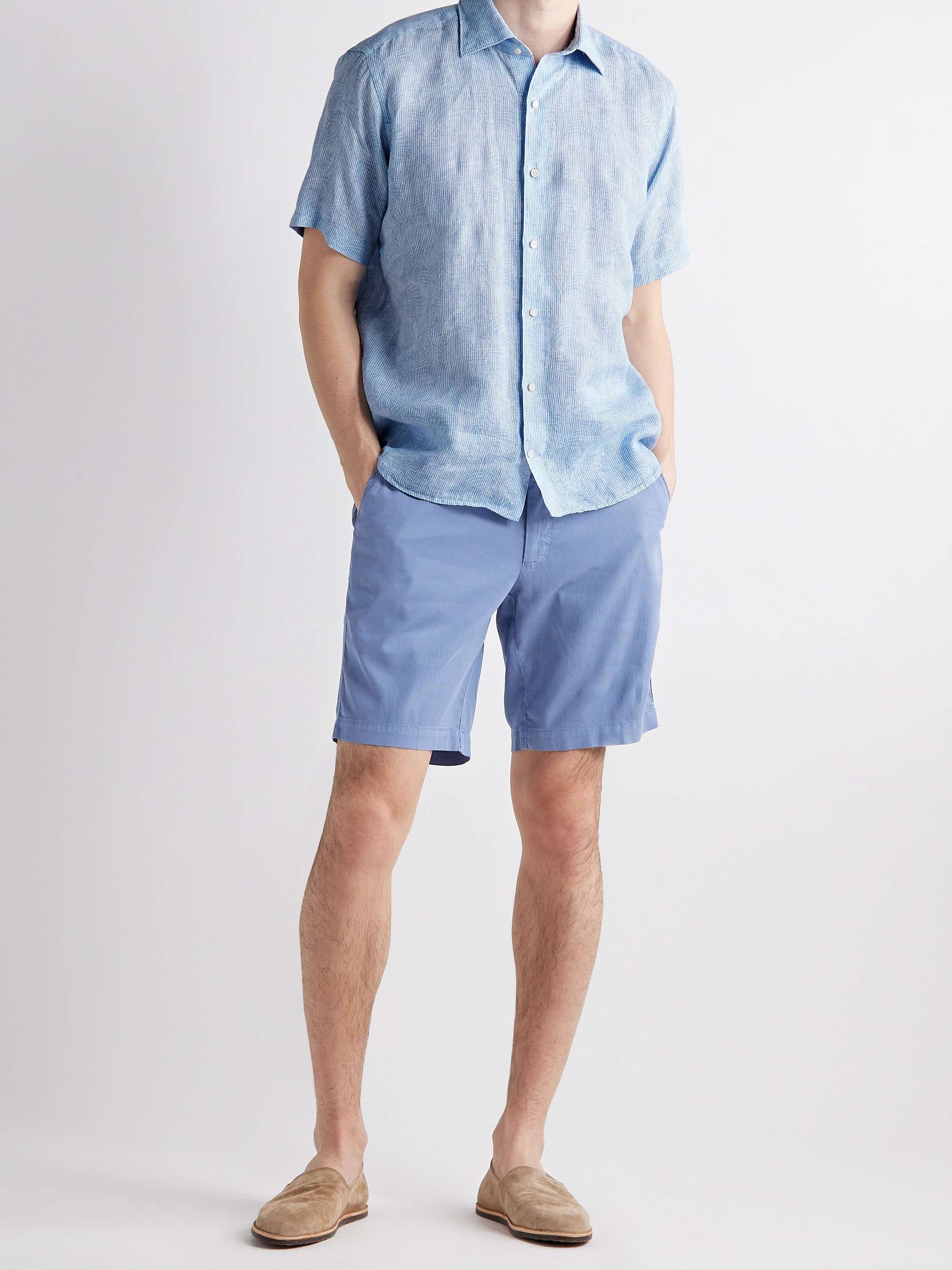 PETER MILLAR Bedford Slim-Fit Cotton-Blend Shorts for Men | MR PORTER