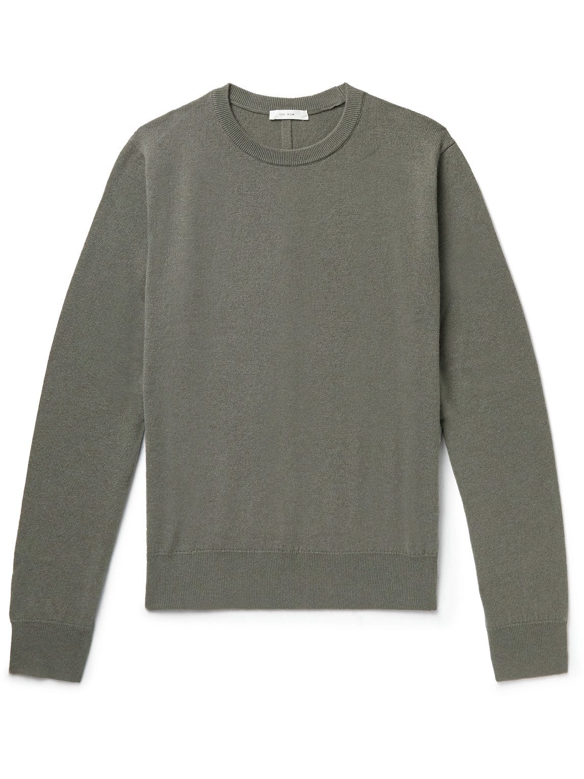 The Row Benji Cashmere Jumper In Green