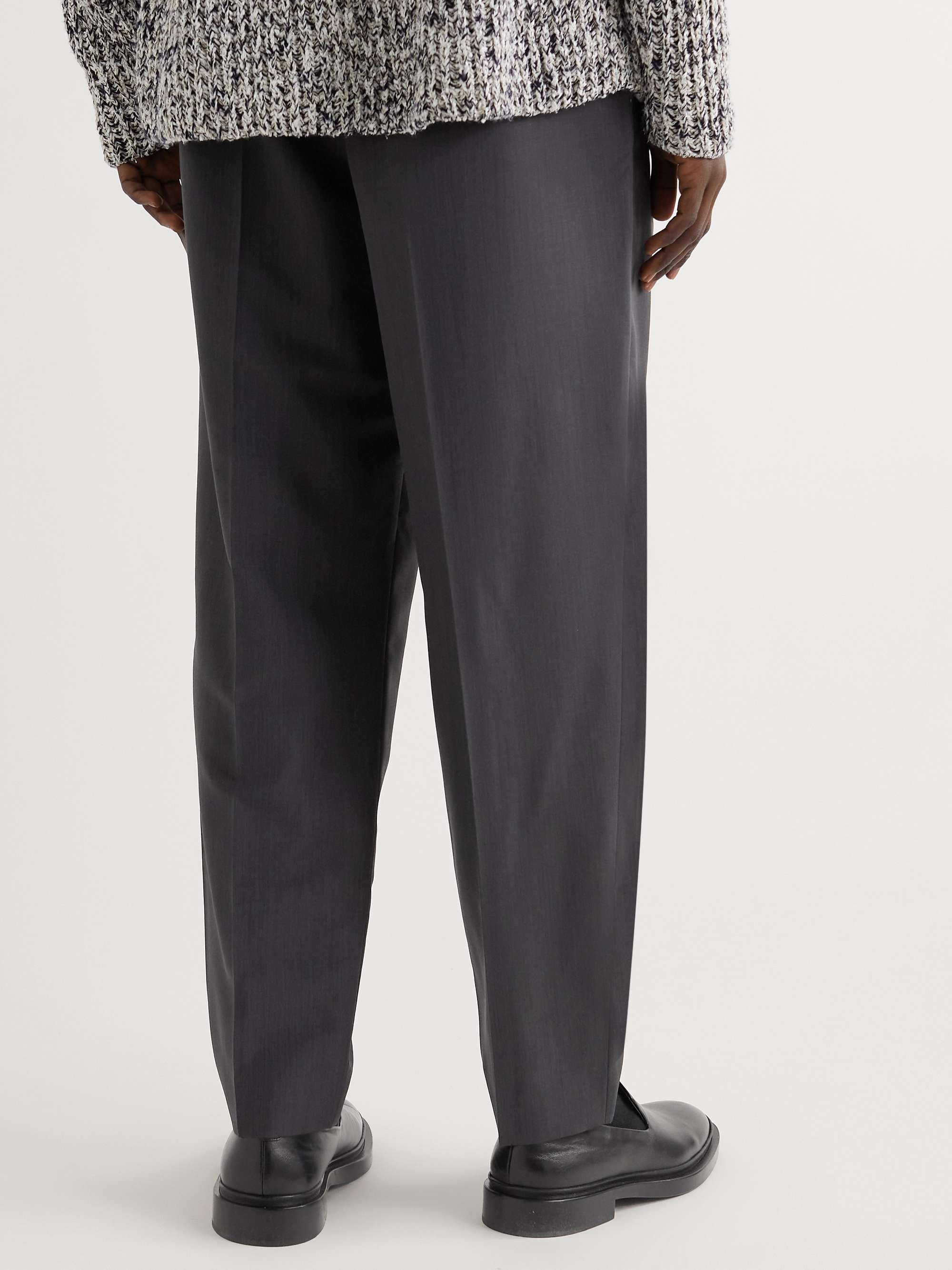 THE ROW Lash StraightLeg Super 120s Wool and MohairBlend Trousers for