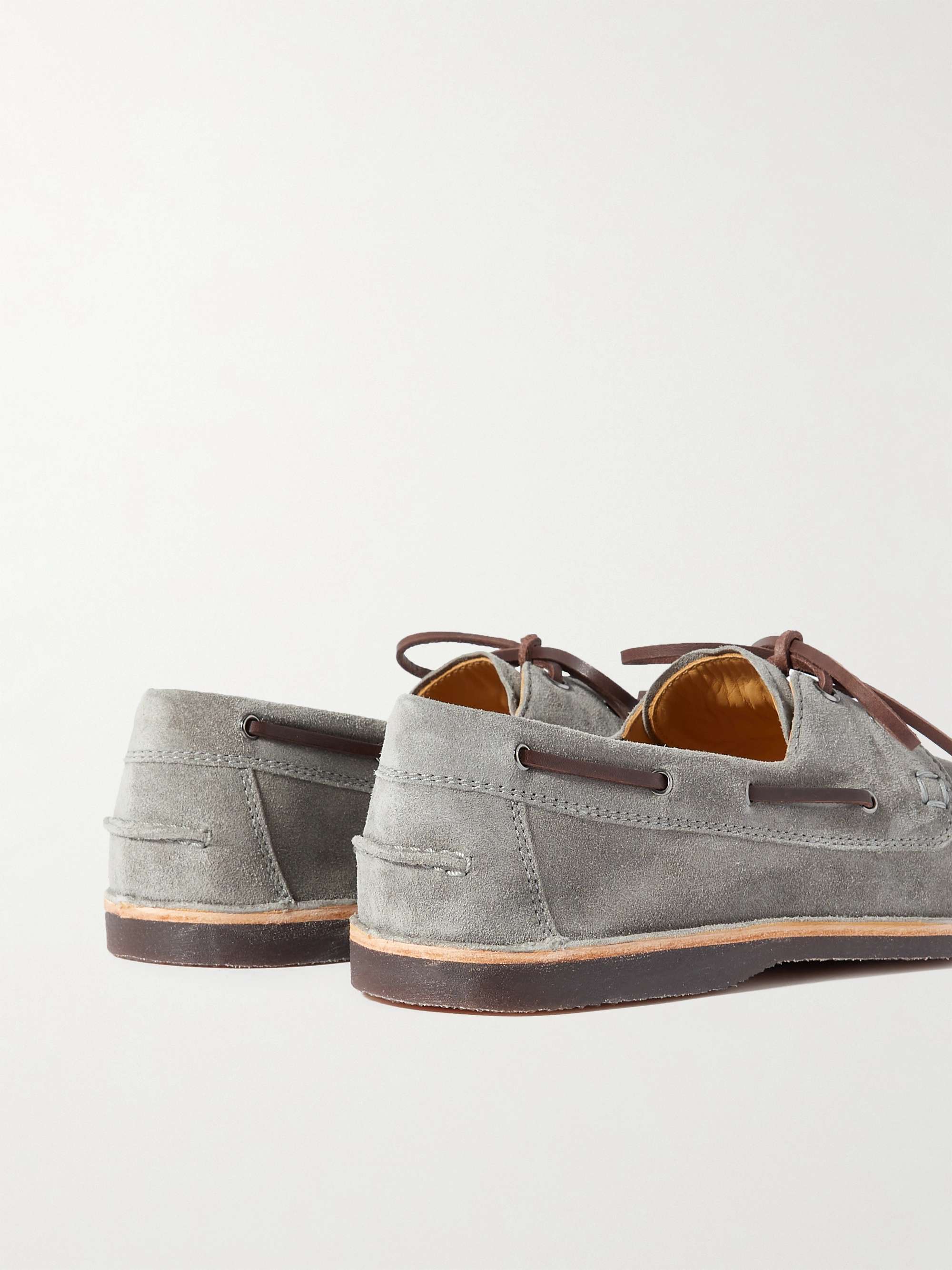 BRUNELLO CUCINELLI Suede Boat Shoes