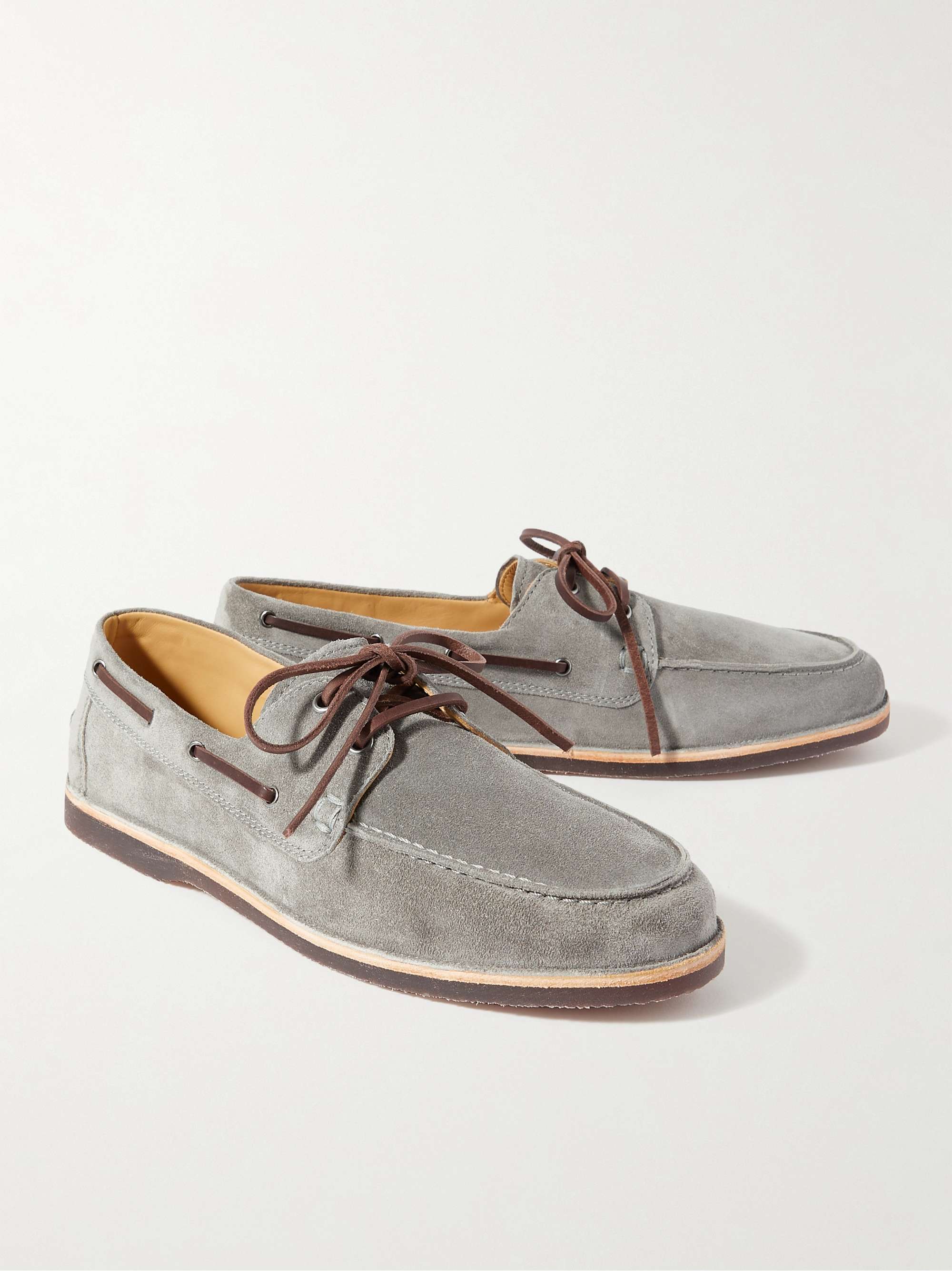 BRUNELLO CUCINELLI Suede Boat Shoes