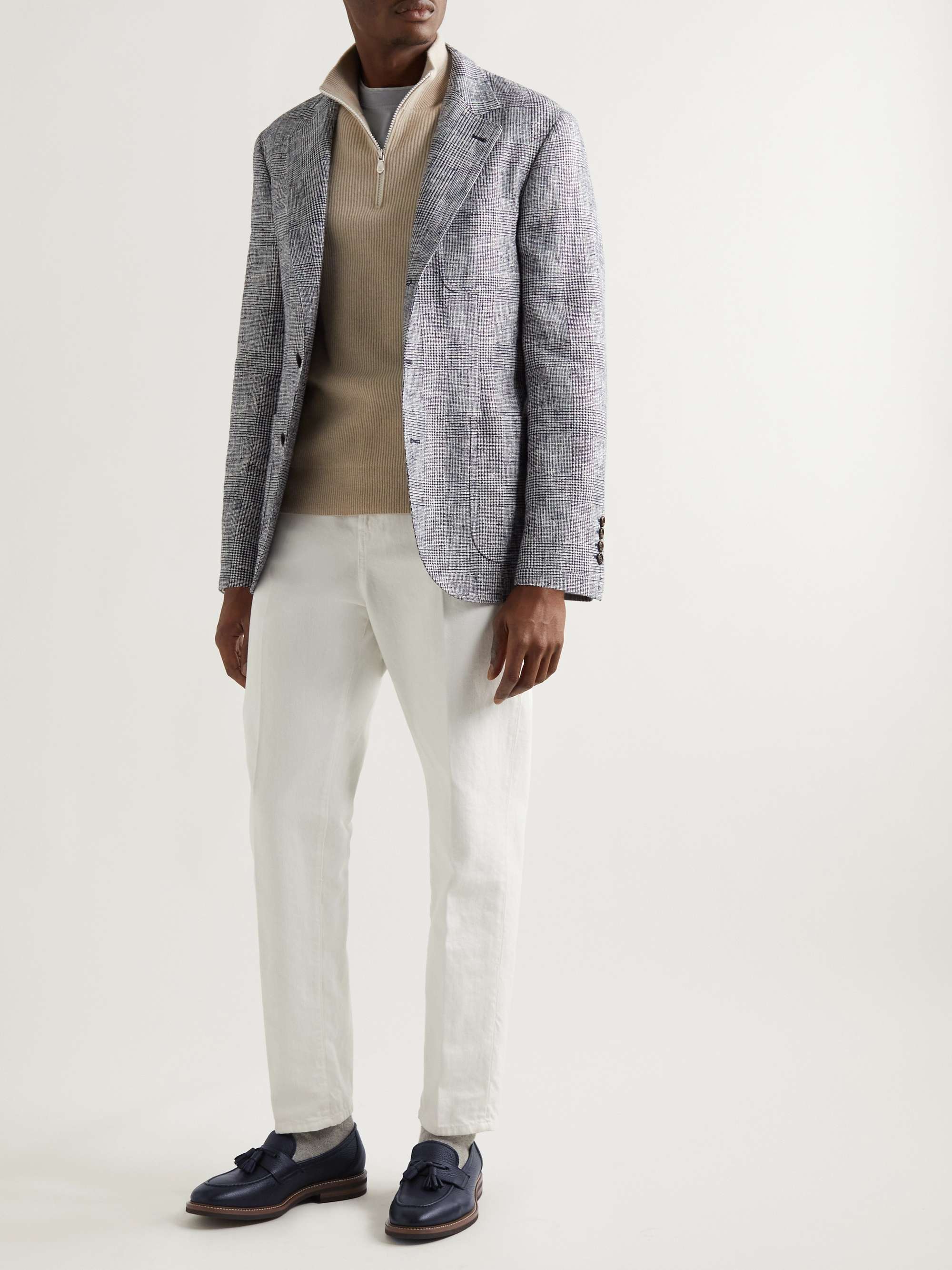 BRUNELLO CUCINELLI Full-Grain Leather Tasseled Loafers