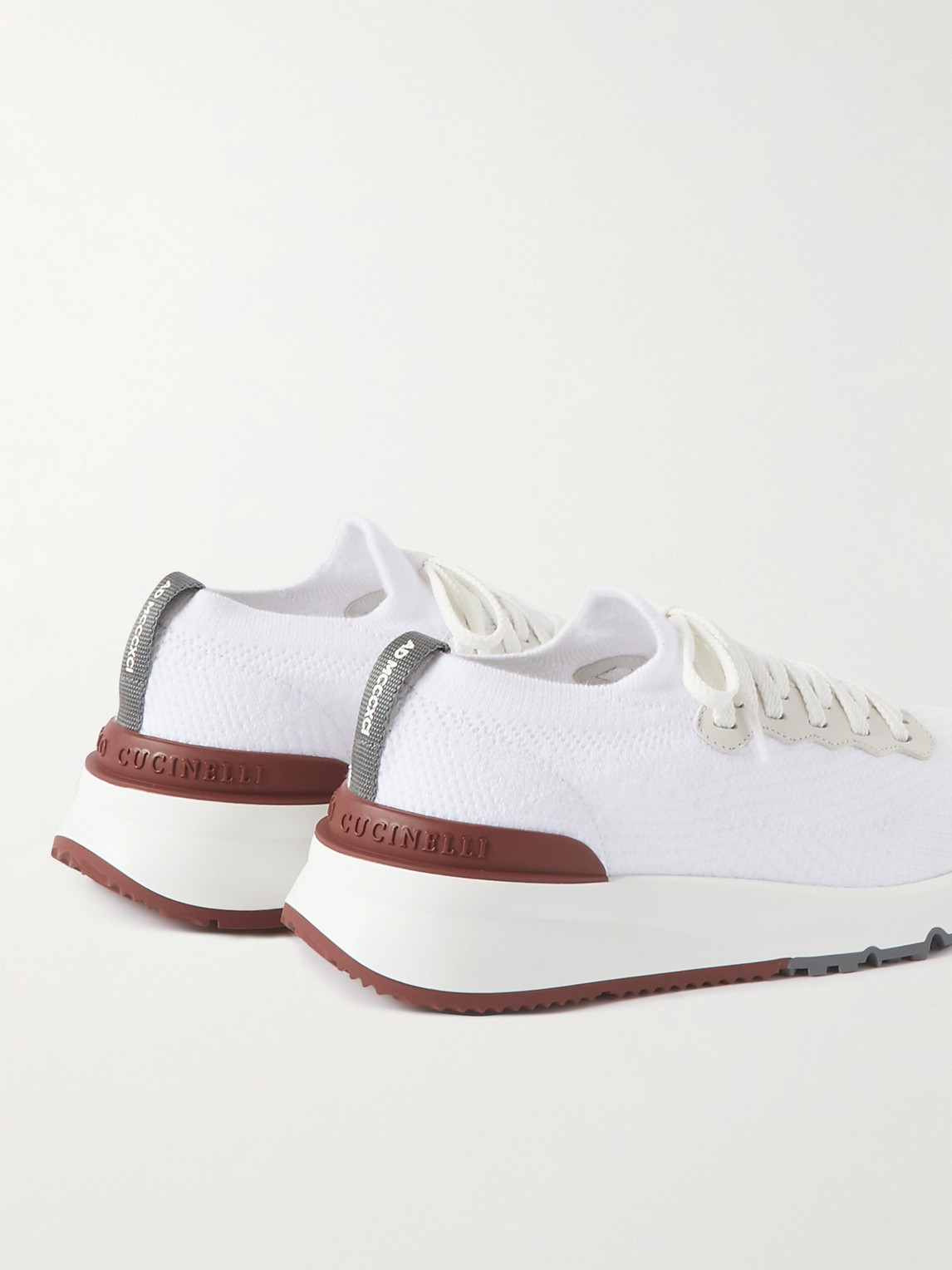 Brunello Cucinelli Leather Low-top Sneakers In White