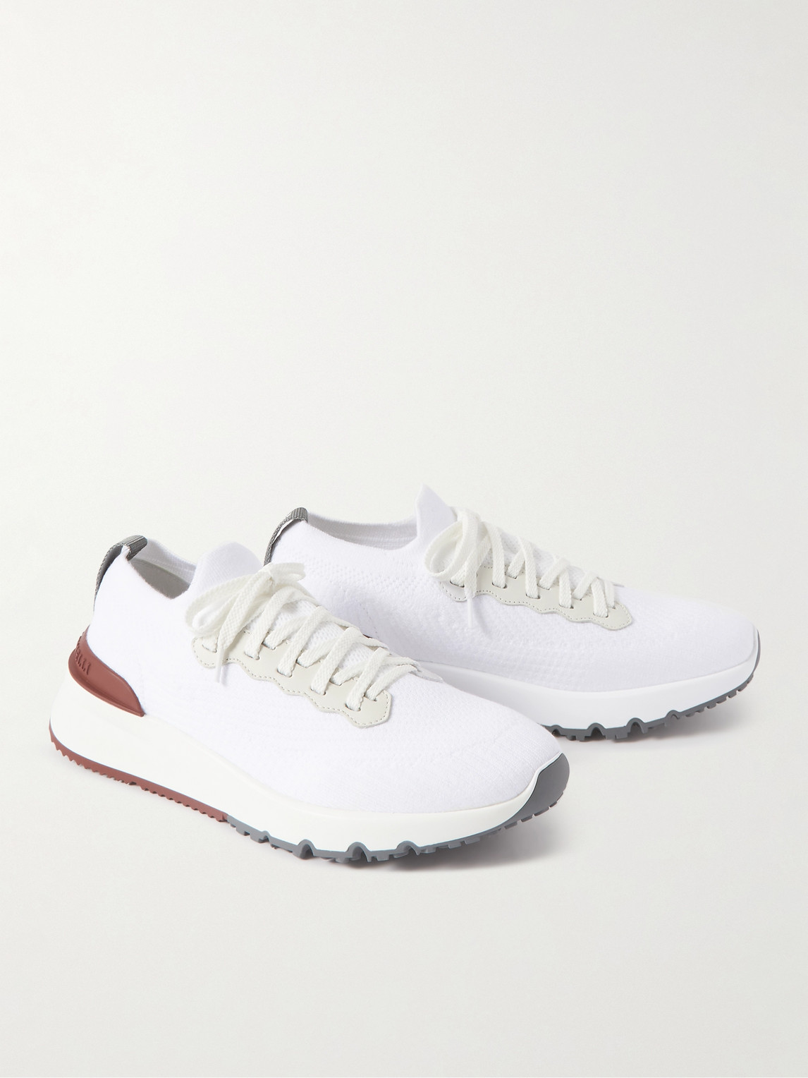 Brunello Cucinelli Leather Low-top Sneakers In White