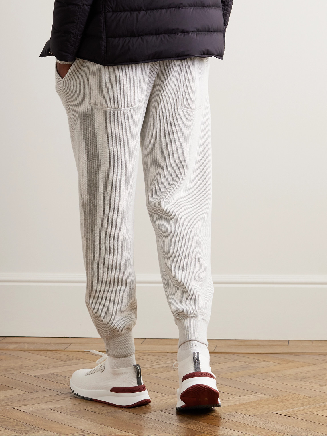 Brunello Cucinelli Leather Low-top Sneakers In White