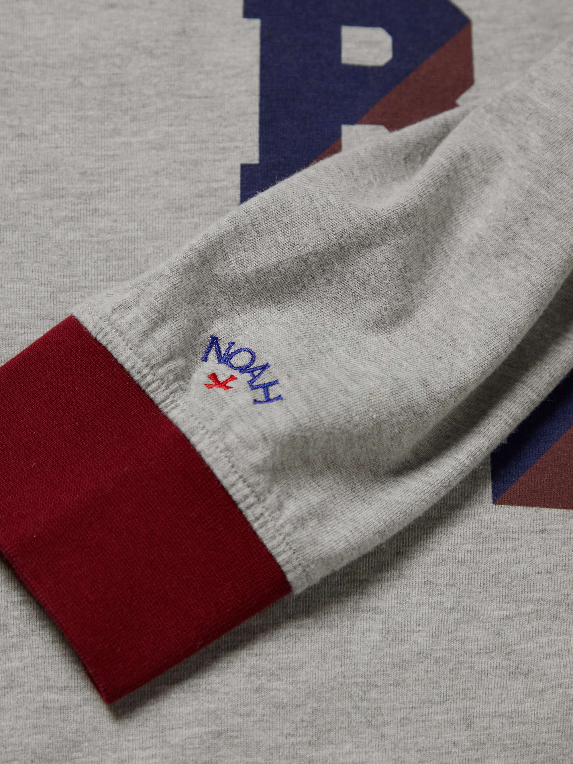 BARACUTA + Noah Printed Cotton-Jersey T-Shirt